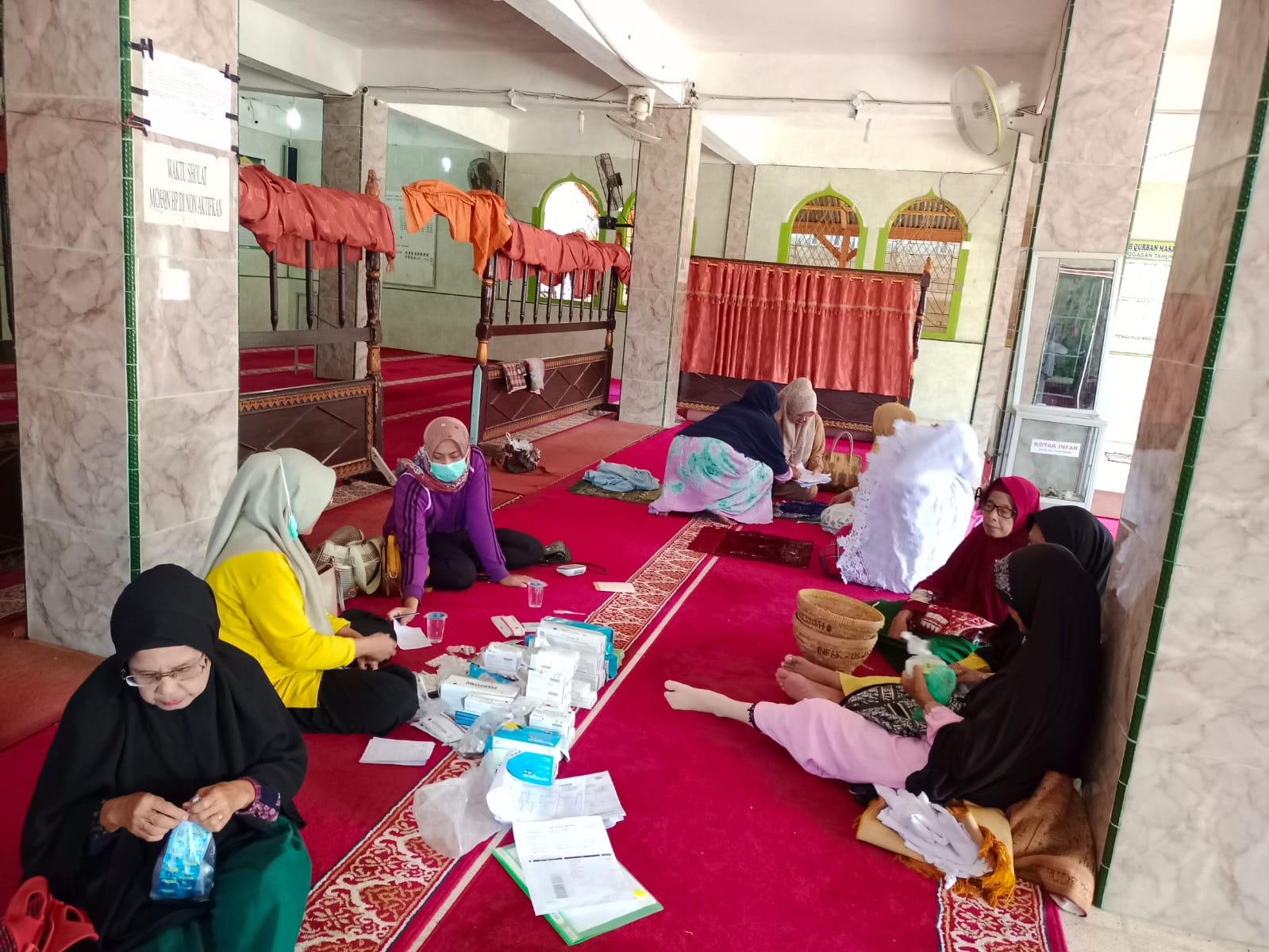 Pelayanan Di Posyandu Lansia Puskesmas Air Haji  , Pasar Punggasan  Sabtu Tgl, 25 Februari 2023