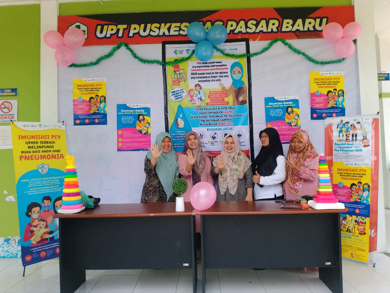 PUSKESMAS PASAR BARU SIAPKAN POSKO IMUNUSASI POLIO  Sabtu, 4/02/2023 