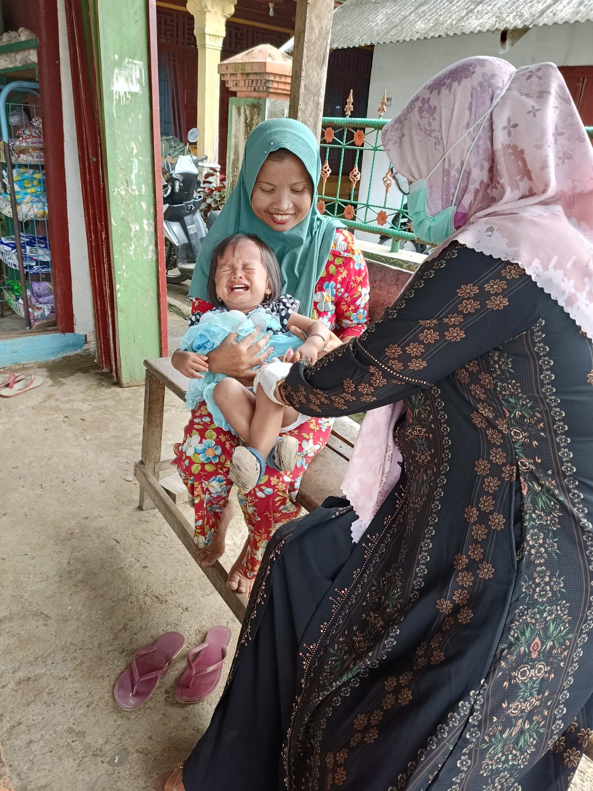 Koto Baru  Sabtu, 11 Maret 2023 Hari keenam pelaksanaan Crash Program Polio
