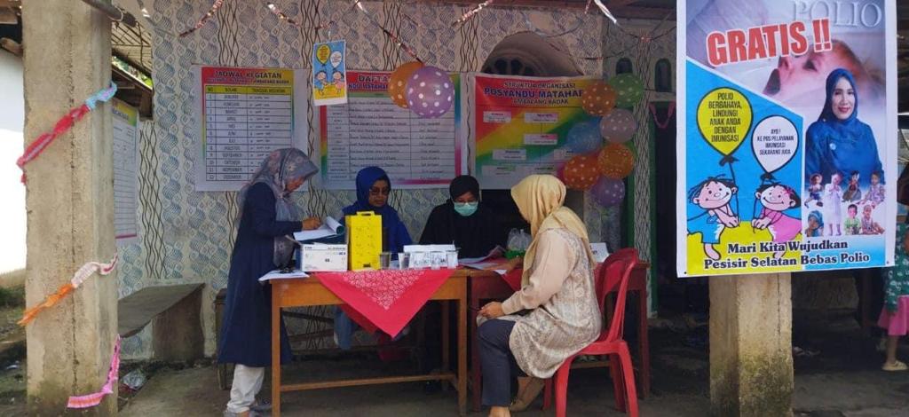 PELAKSANAAN CRASH PROGRAM POLIO  WILAYAH KERJA PUSKESMAS LUMPO  TANGGAL 10 MARET 2023