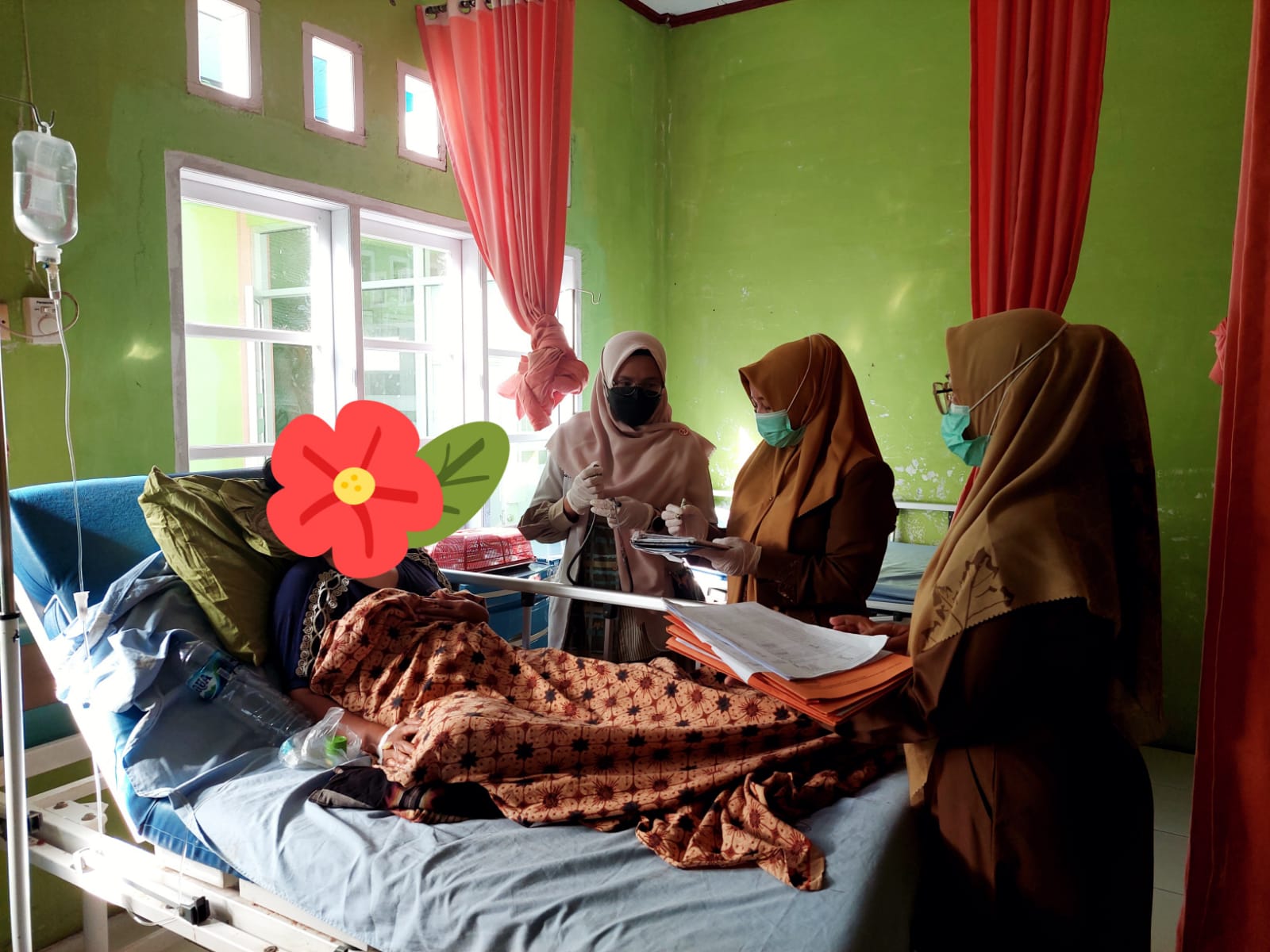Puskesmas air haji  Tgl 14-03-2023 Pelayanan di ruang rawat inap RRI
