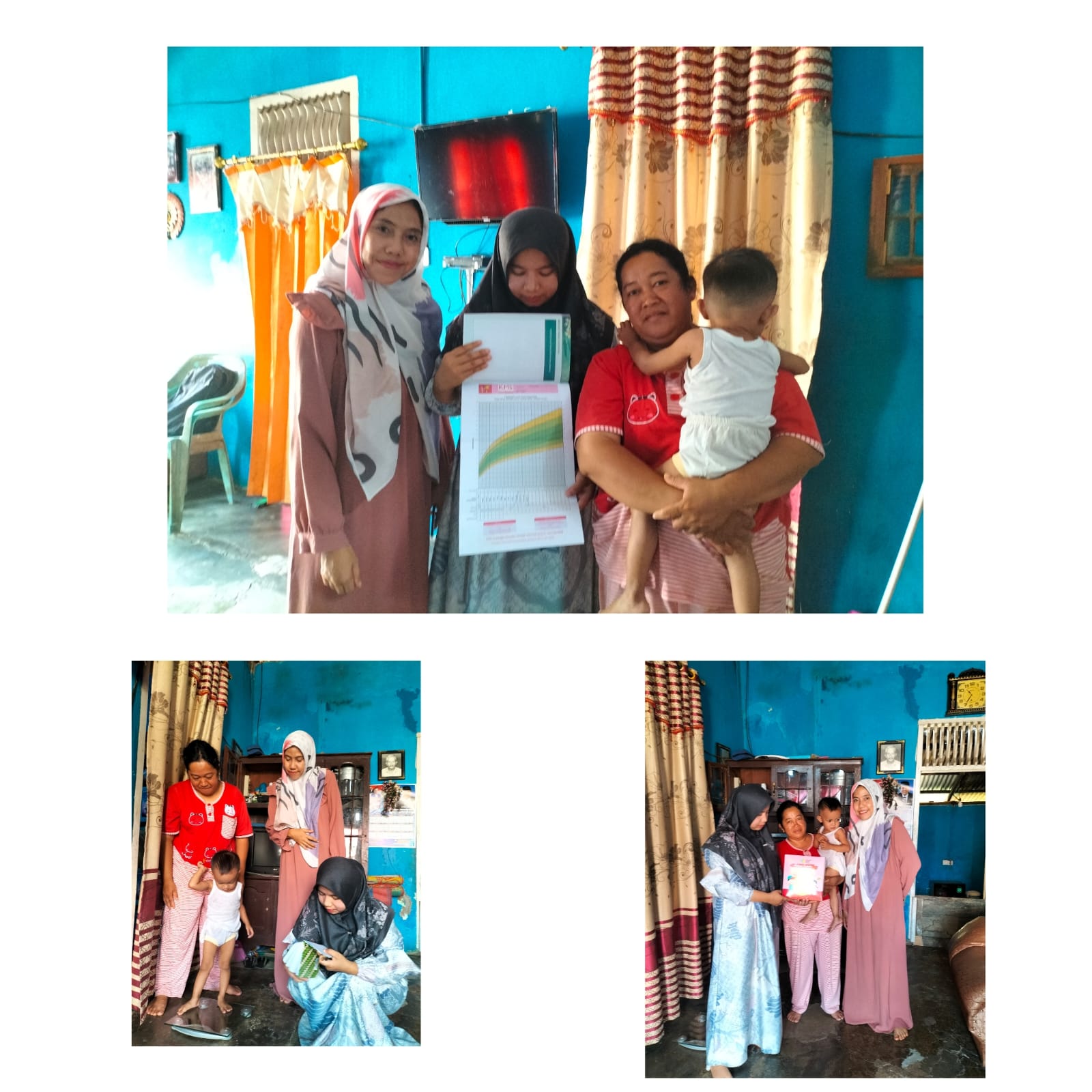 Puskesmas airpura kunjungan rumah TUMBANG pada anak Jumat 17 Maret 2023 .