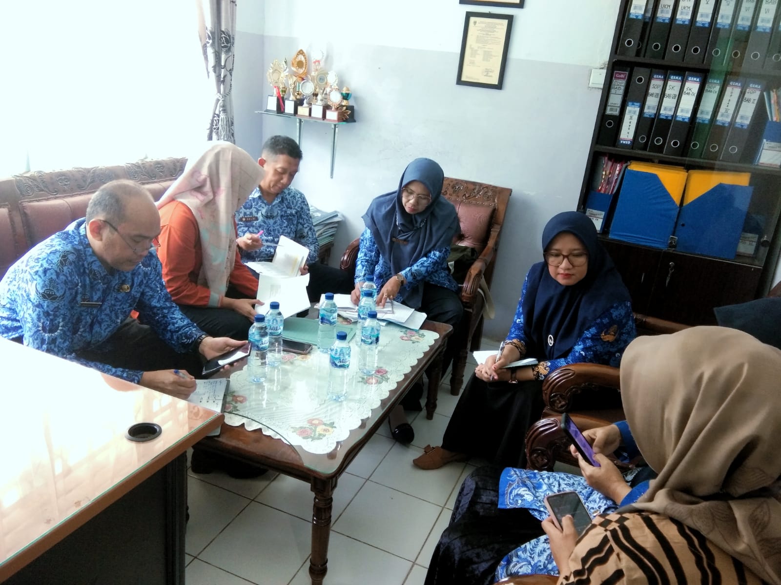 Puskesmas Asam Kumbang  kunjungan dari Dinas Kesehatan, bidang YANKES