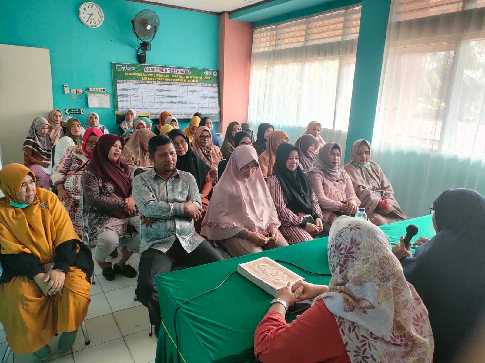 Puskesmas air haji  melaksanakan kegiatan   wirid  bulanan JUM\'AT,17 MARET 2023 ,