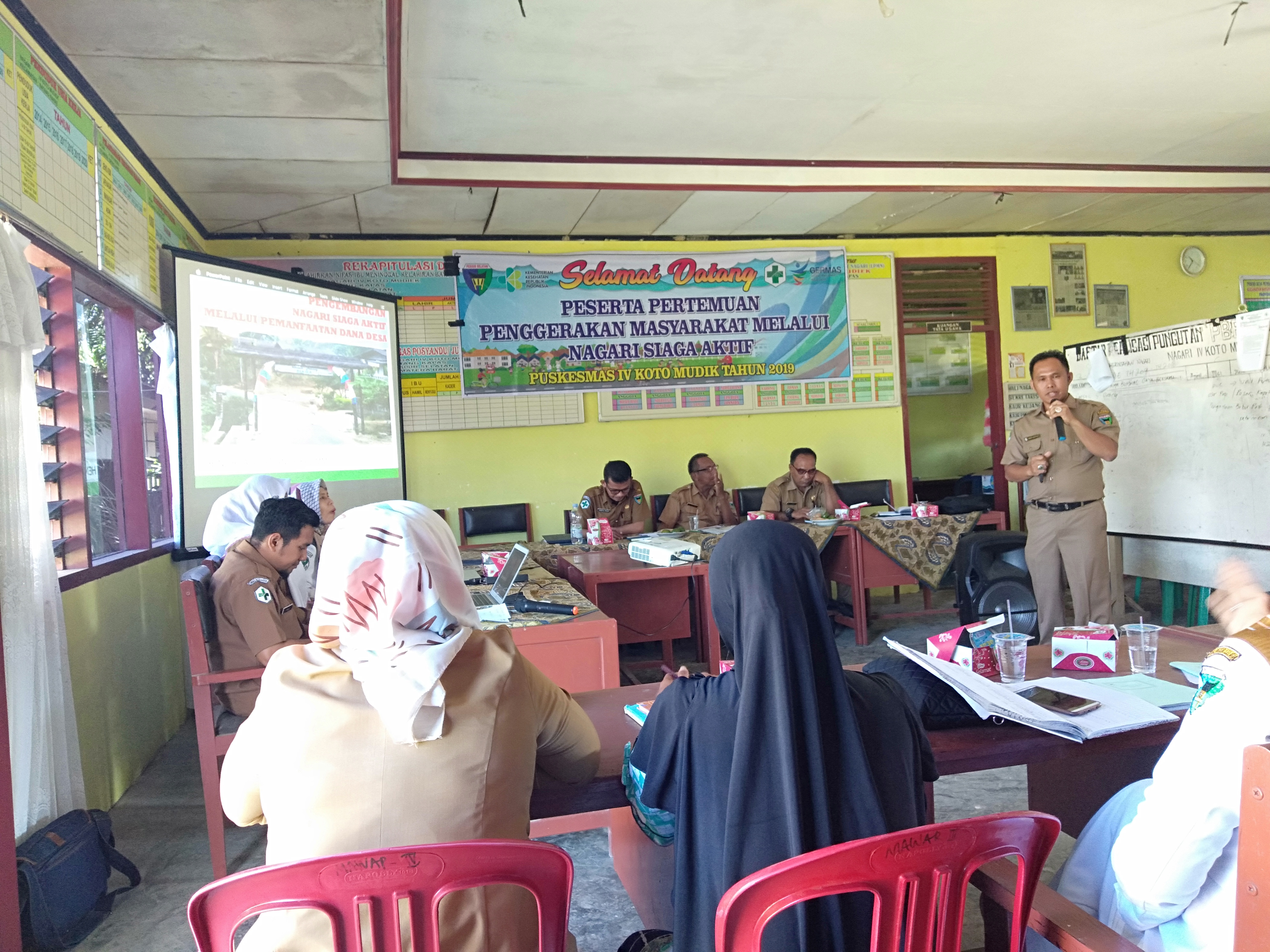 Pertemuan “Pergerakan Masyarakat Nagari Siaga Aktif” di Nagari IV Koto Mudik Wilayah Kerja Puskesmas