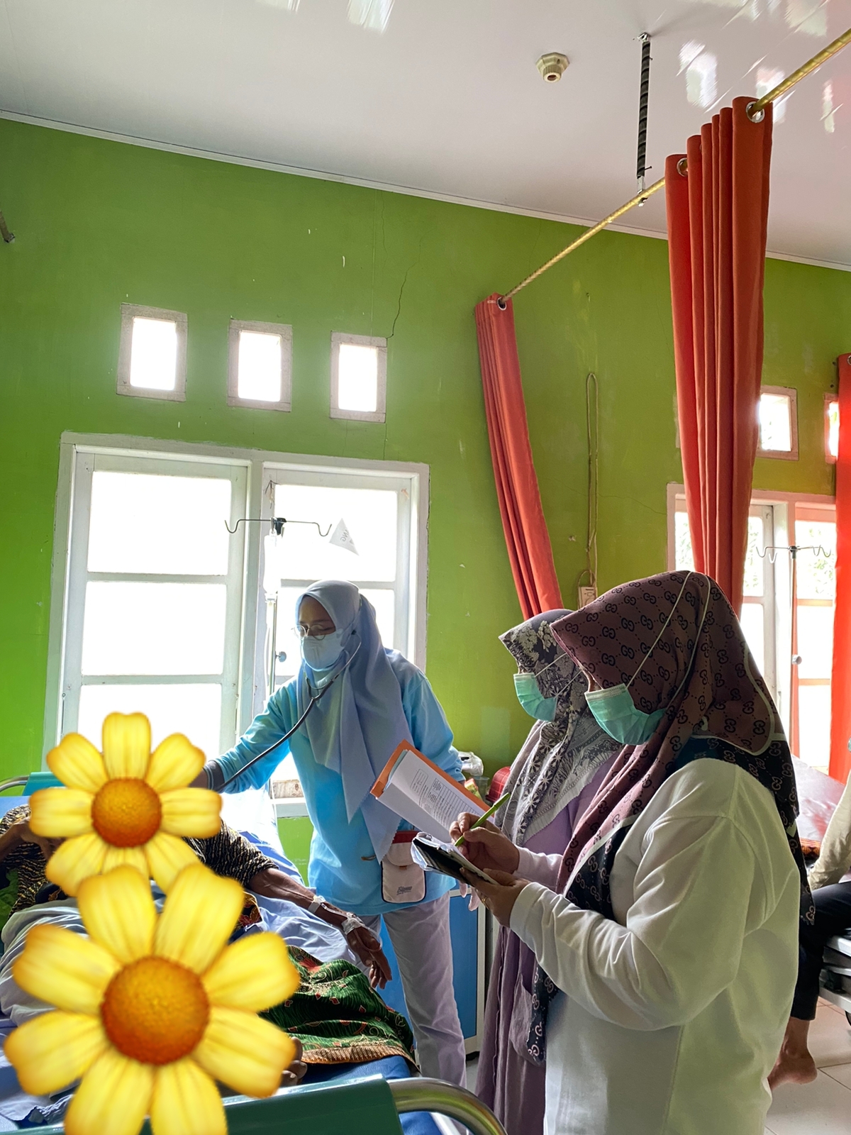 Pelayanan di ruang rawat inap RRI Puskesmas Air Haji