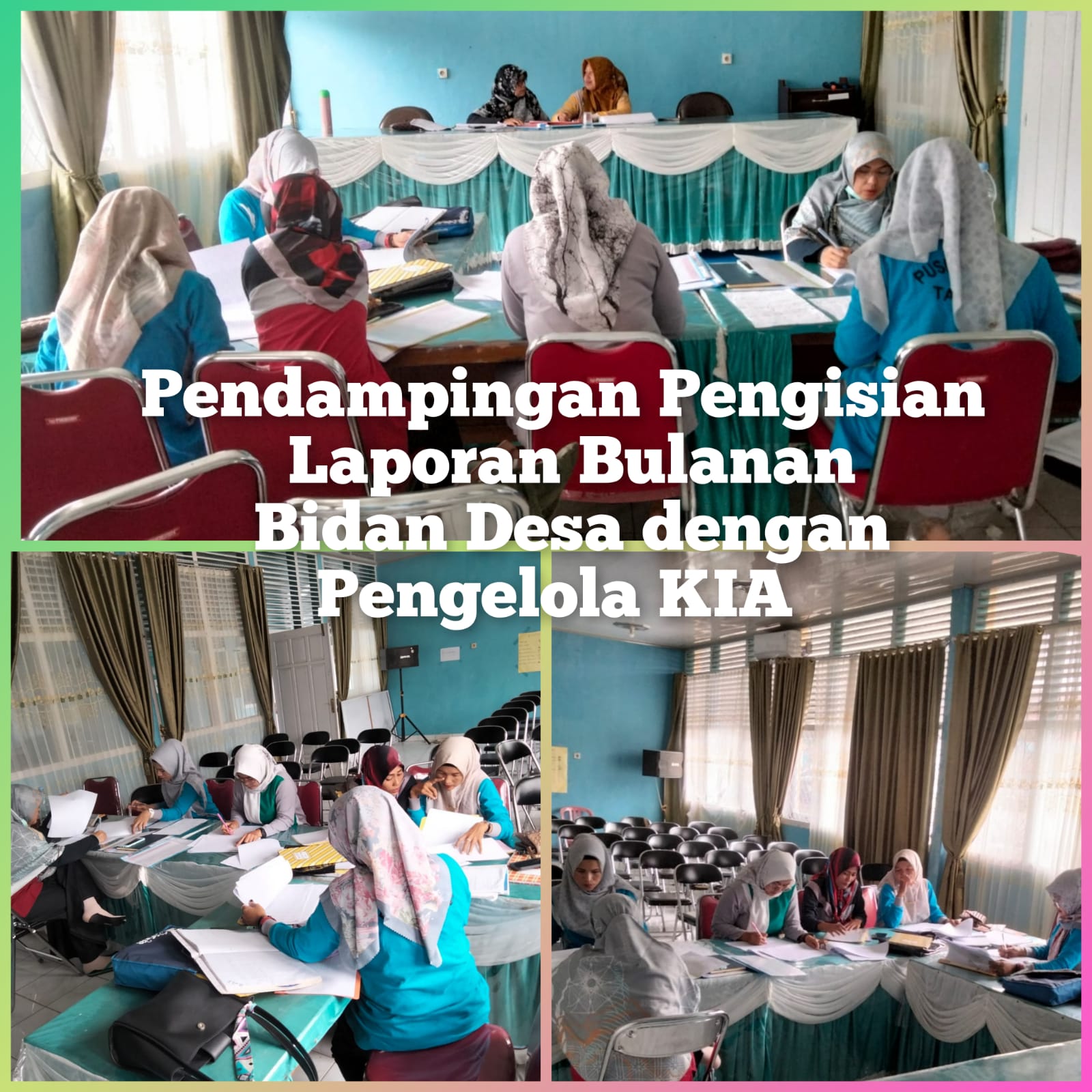 Pendampingan Pengisian Laporan Bulanan Bidan Desa dibidang KIA