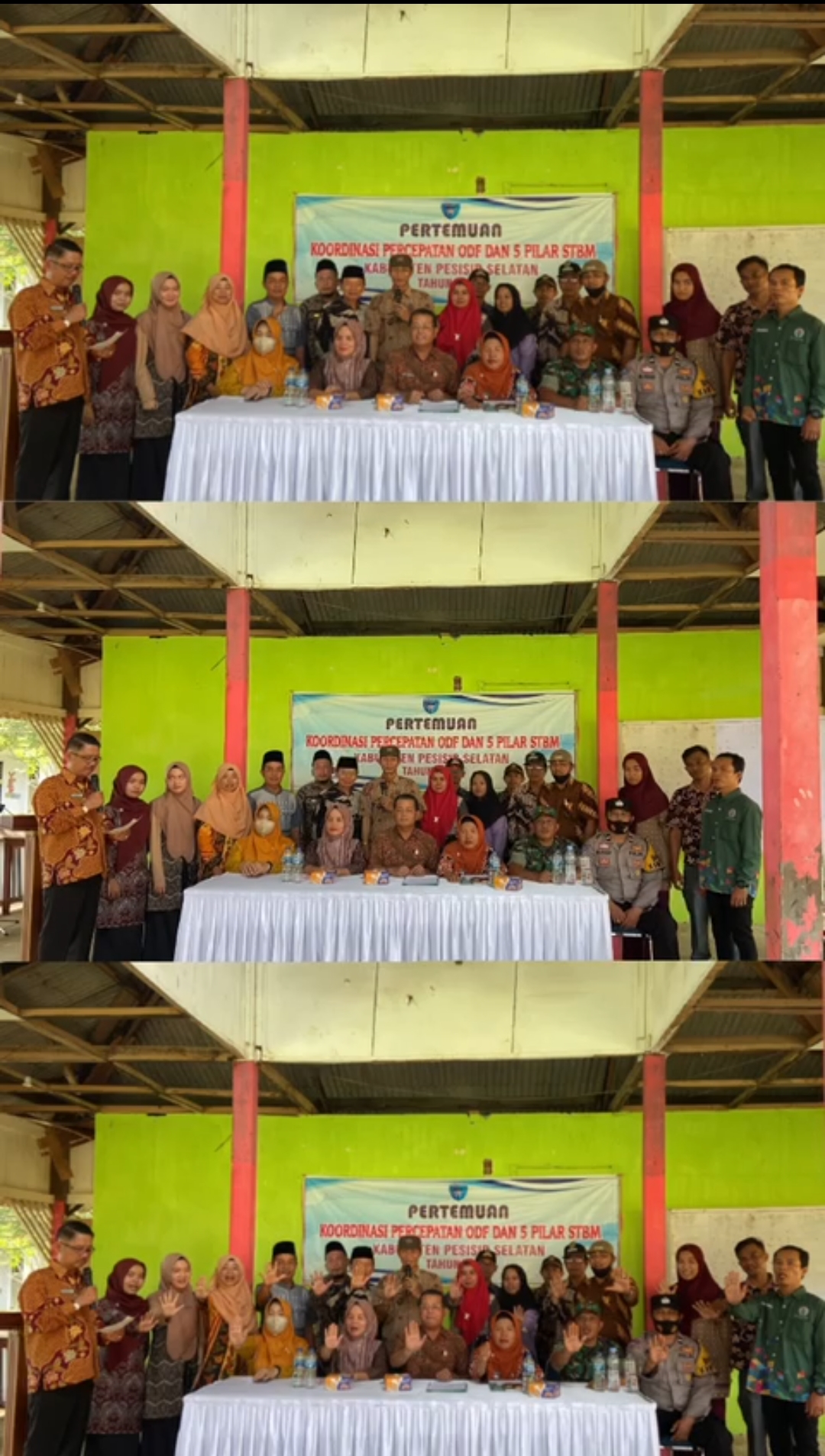Kecamatan Airpura telah melaksanakan rapat percepatan ODF di kantor Camat Airpura 