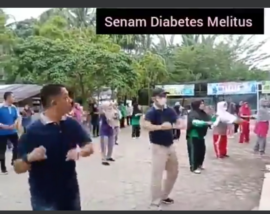 Puskesmas Salido dilaksanakan Kegiatan Senam Pekan Semangat Prolanis dalam rangka ulang Tahun BPJS y