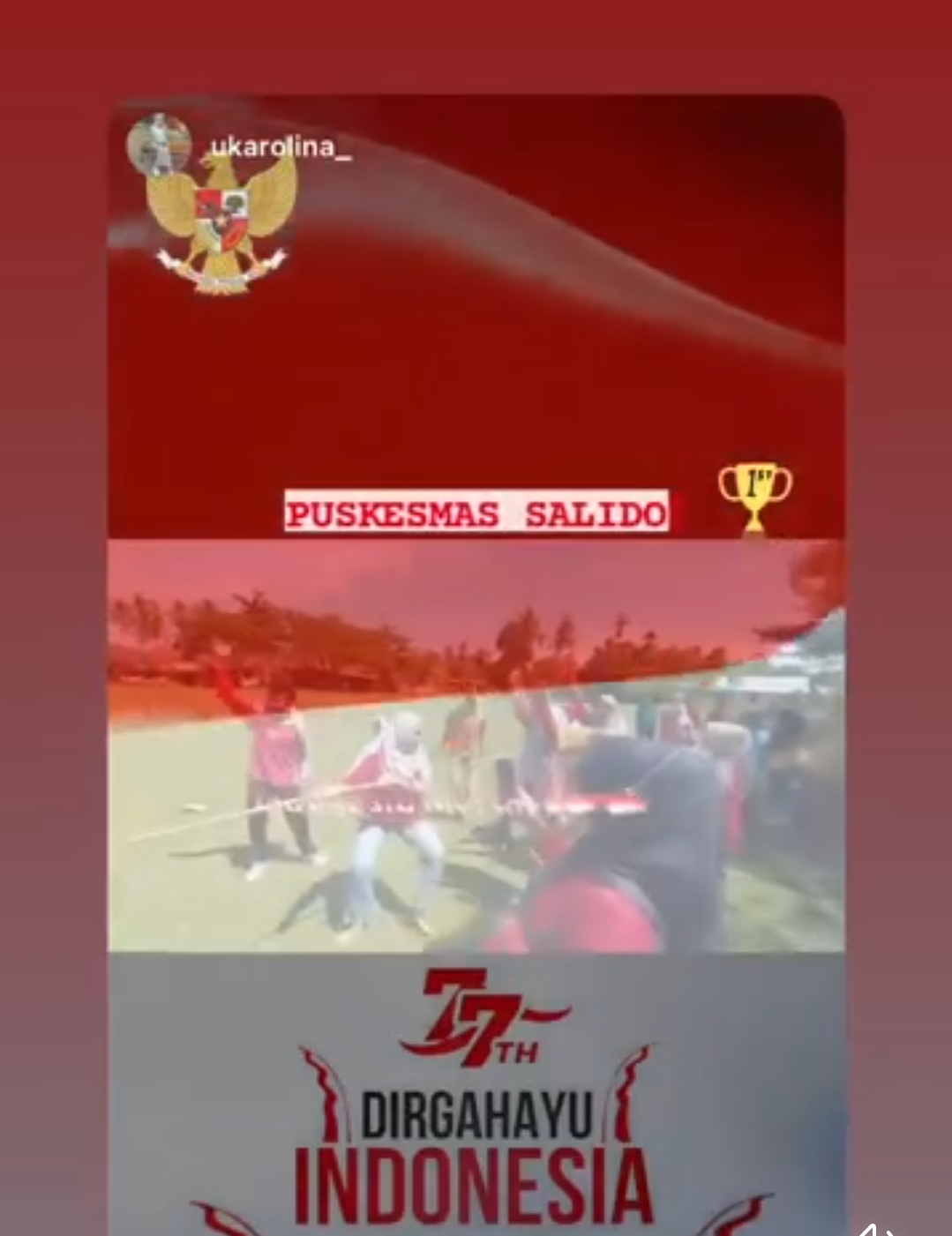 Puskesmas Salido Juara 1 Lomba Tarik Tambang Pi antar Instansi di Kecamatan IV Jurai