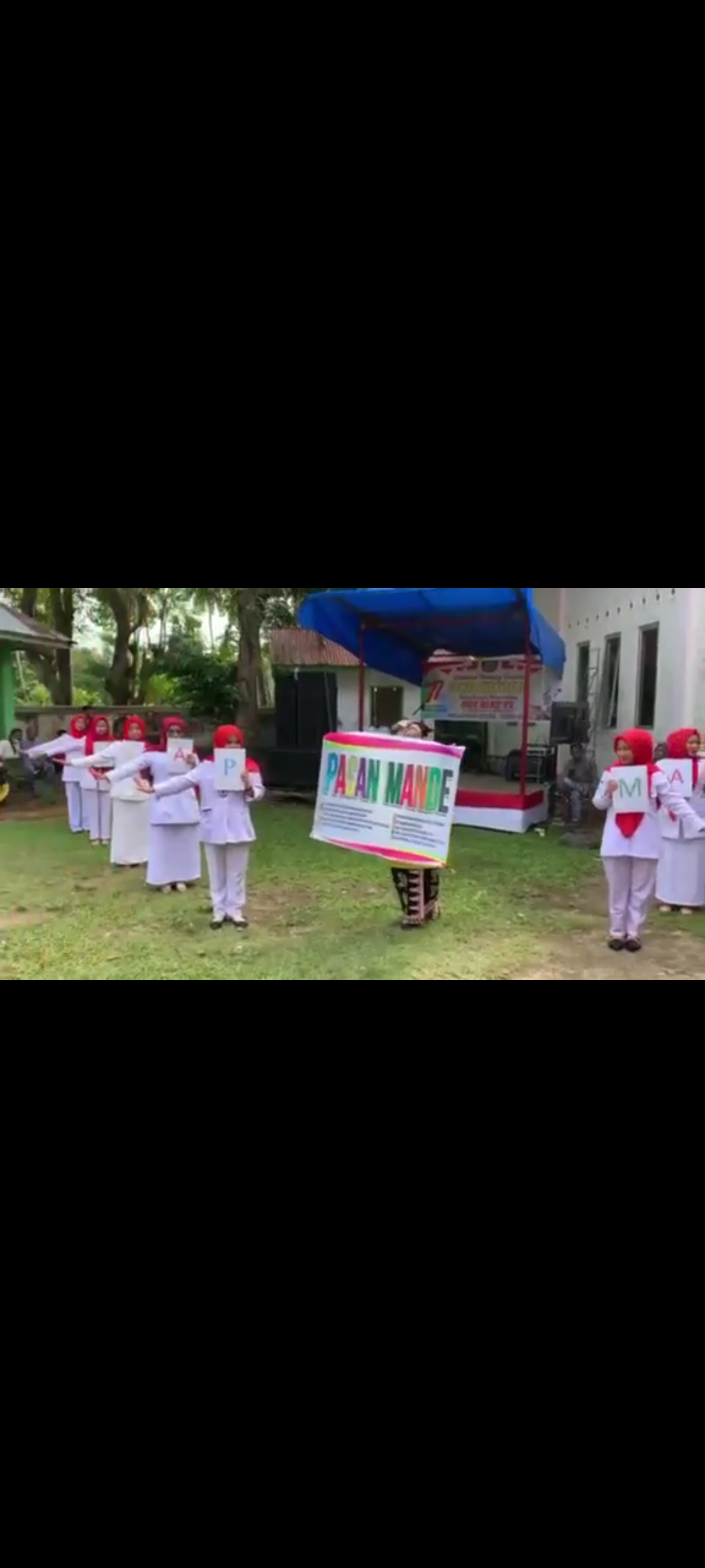 Puskesmas Kayu Gadang sampaikan PESAN MANDE di acara lomba nyanyi di  Kecamatan Sutera.