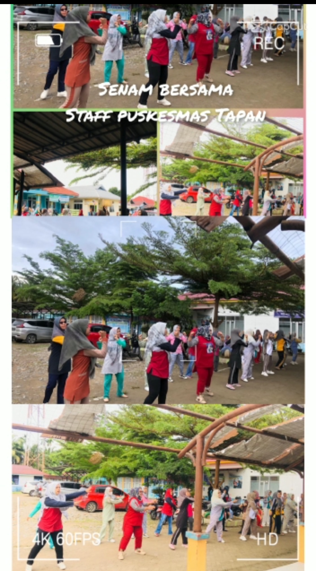 Senam Bersama Staff Puskesmas Tapan\"