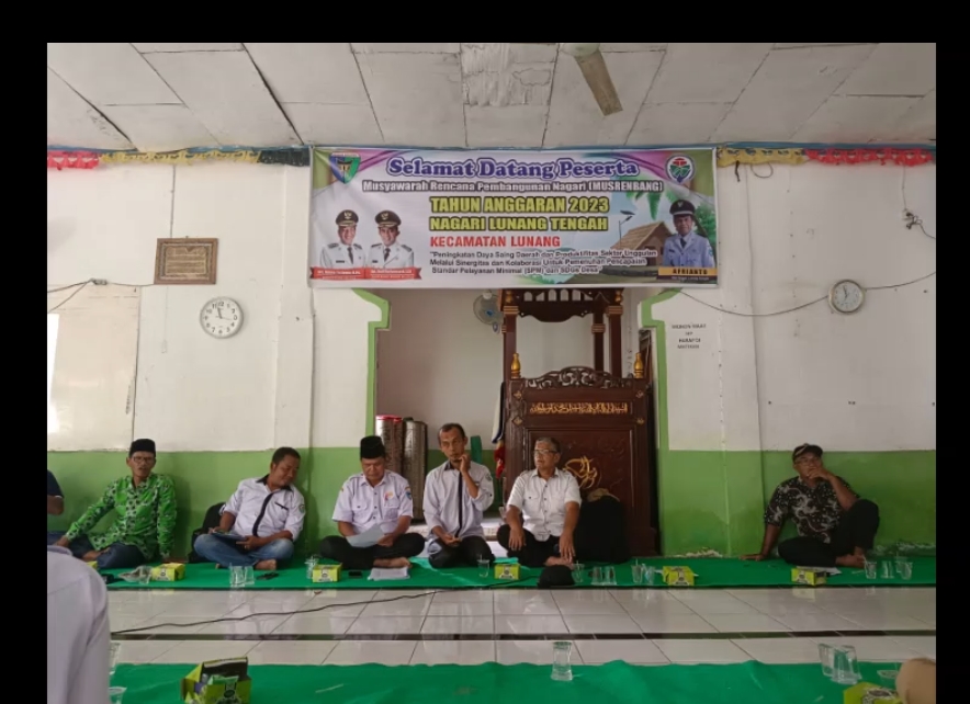 MusRenBang Nagari Lunang Tengah Pada kesempatan ini UPT Puskesmas Tanjung Beringin