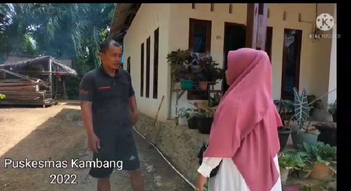 UPT. Puskesmas Kambang melakukan kegiatan Penyelidikan Epidemiologi (PE) DBD 