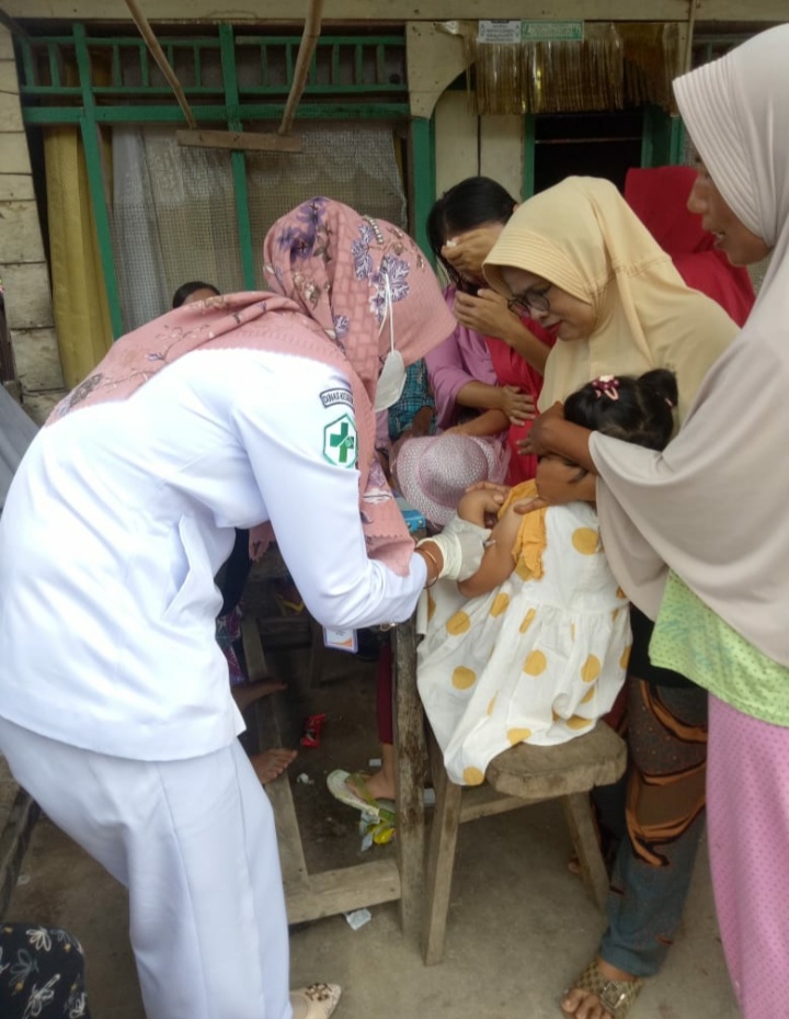 TIM IMUNISASI, PROMKES DAN BIDAN DESA UPT PUSKESMAS KAYU GADANG MELAKSANAAN SOSIALISASI BIAN 