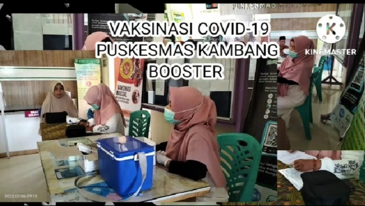 PUSKESMAS KAMBANG LAKUKAN VAKSINASI BOOSTER