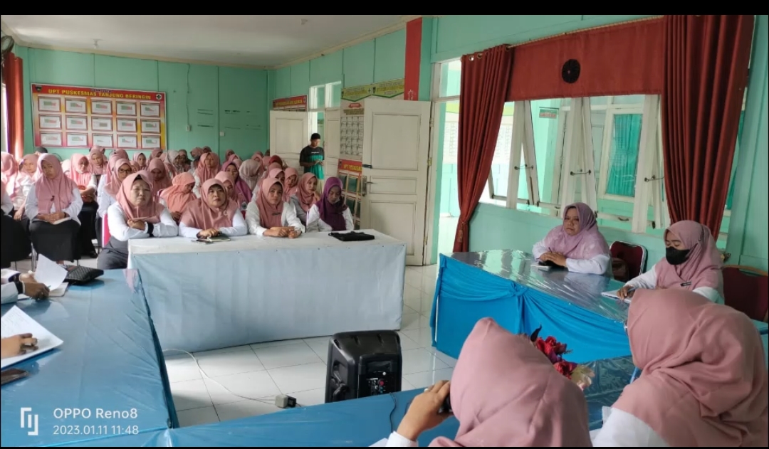 Lunang, 11 januari 2023 Puskesmas Tj. Beringin laksanakan  Lokakarya Mini Bulan Januari