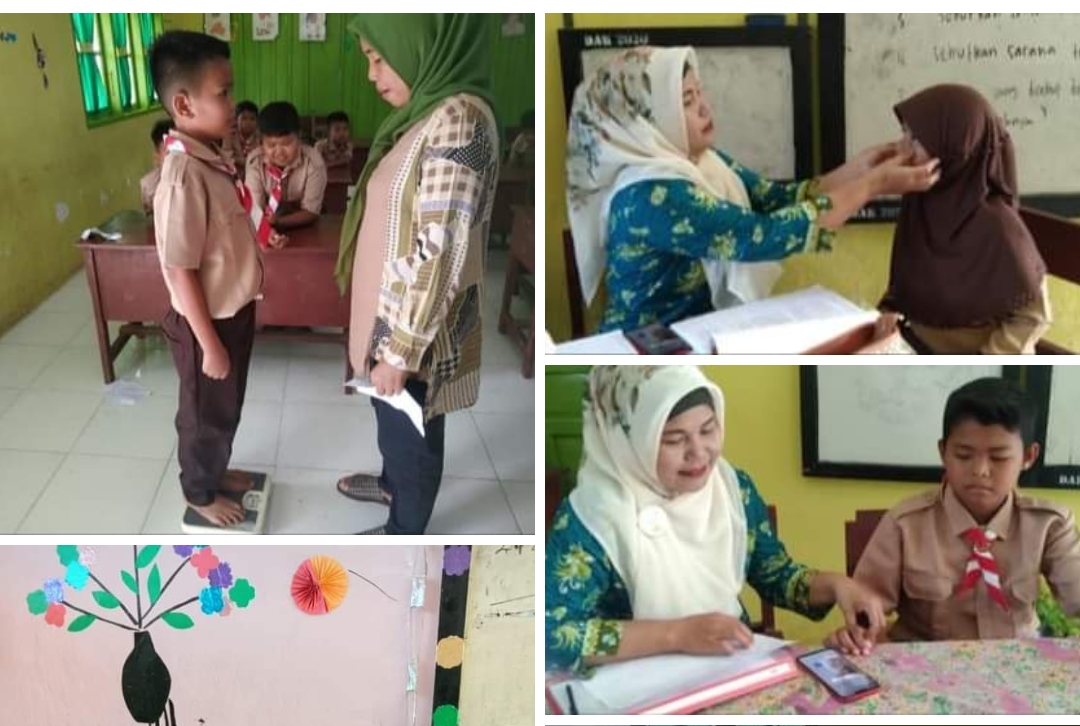 Puskesmas Pasar Baru PEMERIKSAAN KESEHATAN BERKLA PADA MURID SEKOLAH DASAR di SD 31 AMBACANG