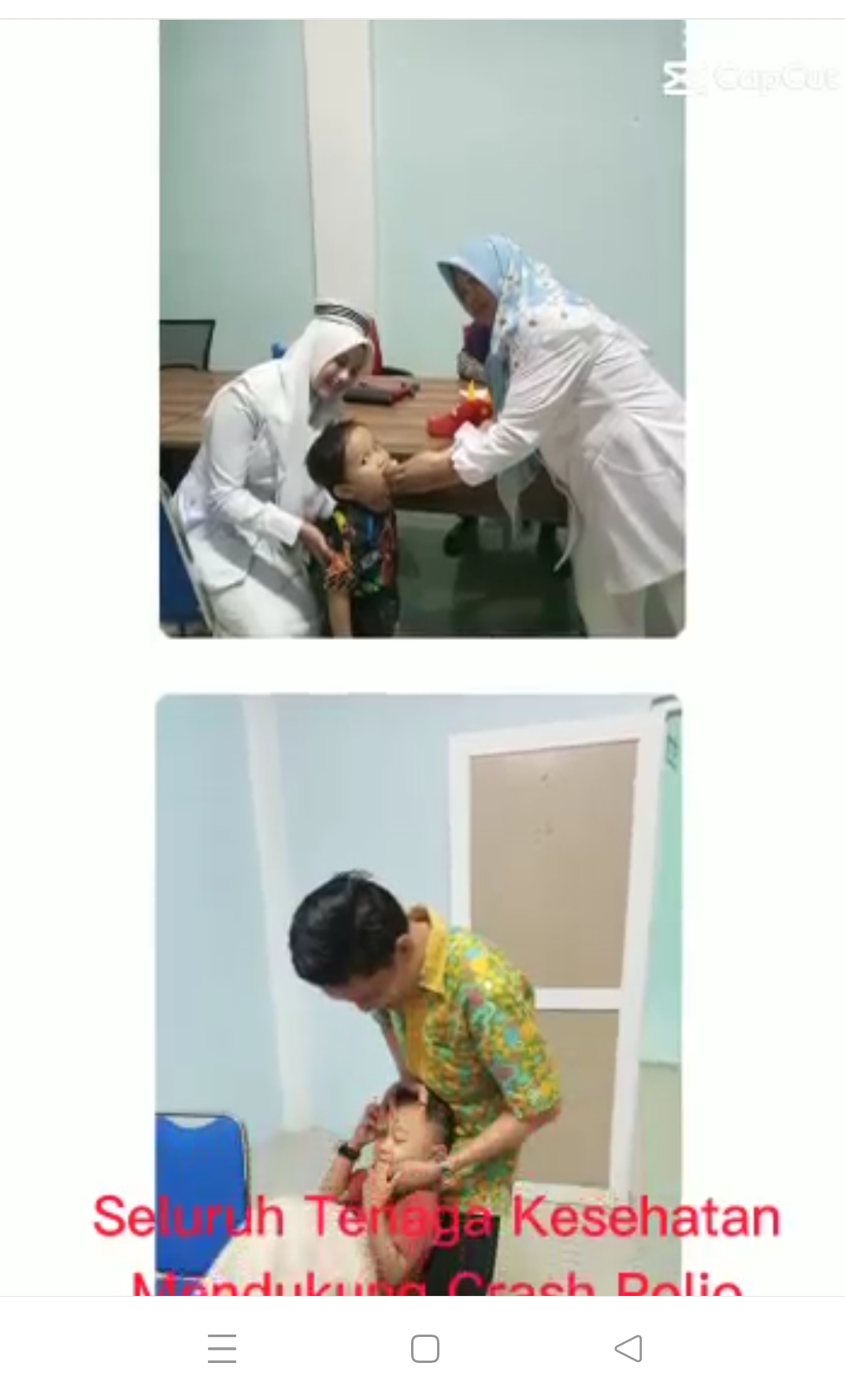 Sweeping Crash Polio Puskesmas Tapan ke Lingkungan RSUD Tapan  Kamis , 16 Maret 2023  