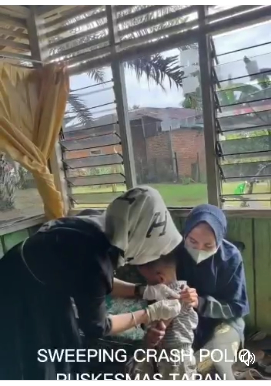 Pelaksanaan Sweeping Crash Program Polio Puskesmas Tapan  Jum\'at 17 Maret 2023