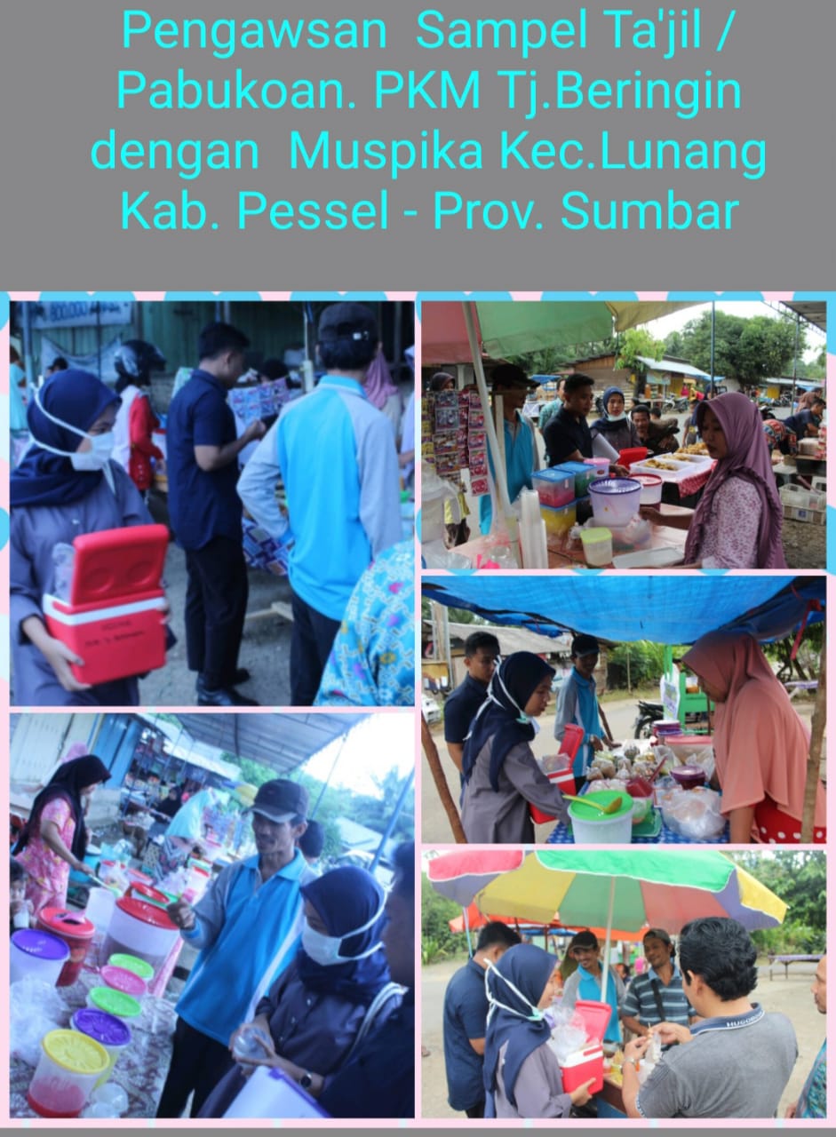 Dinas Kesehatan Kabupaten Pesisir Selatan Melaksanakan Pemeriksaan Sample Makanan (Takjil/Pabukoan) 