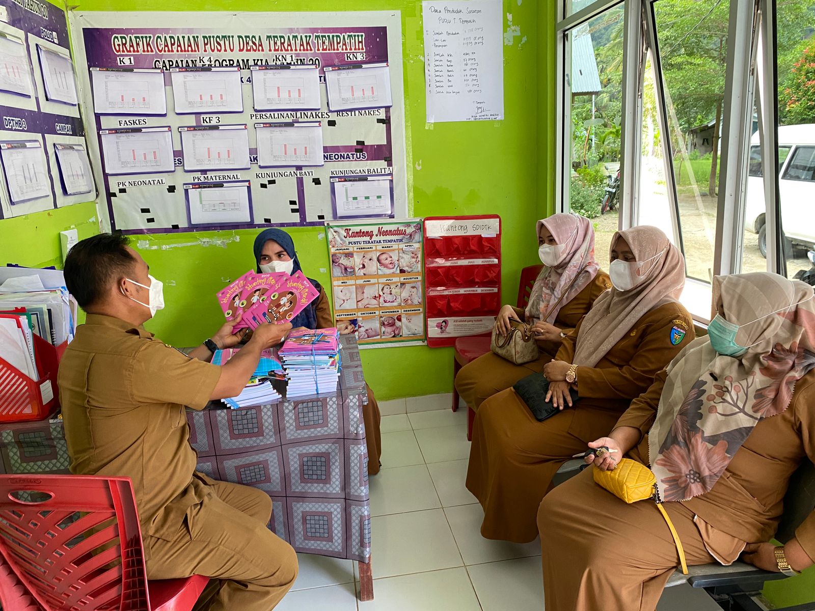 Monev Seksi Promkes ke Puskesmas IV Koto Mudik