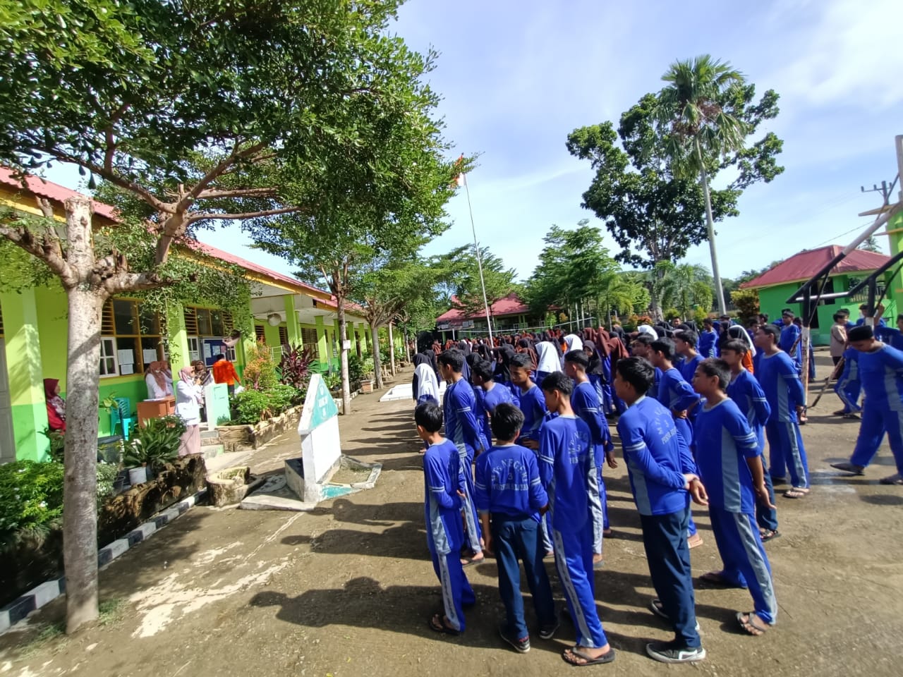 Pelaksanaan dan sosialisasi BIAN di MTsn 3 Pessel Wil. Kerja UPT Puskesmas Pasar Baru