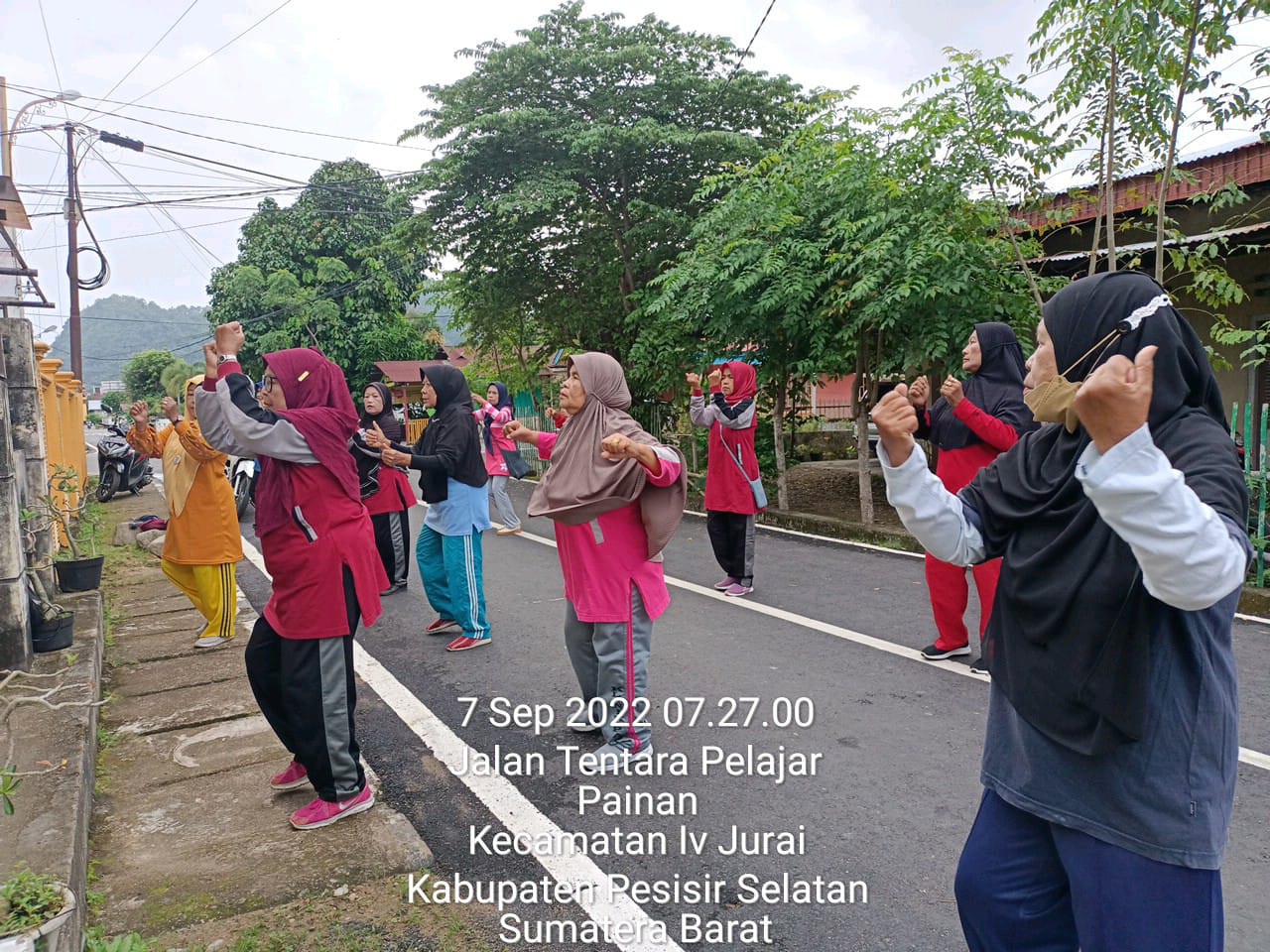Senam Lansia di Nagari Painan Selatan di Wilayah Kerja UPT Puskesmas Salido