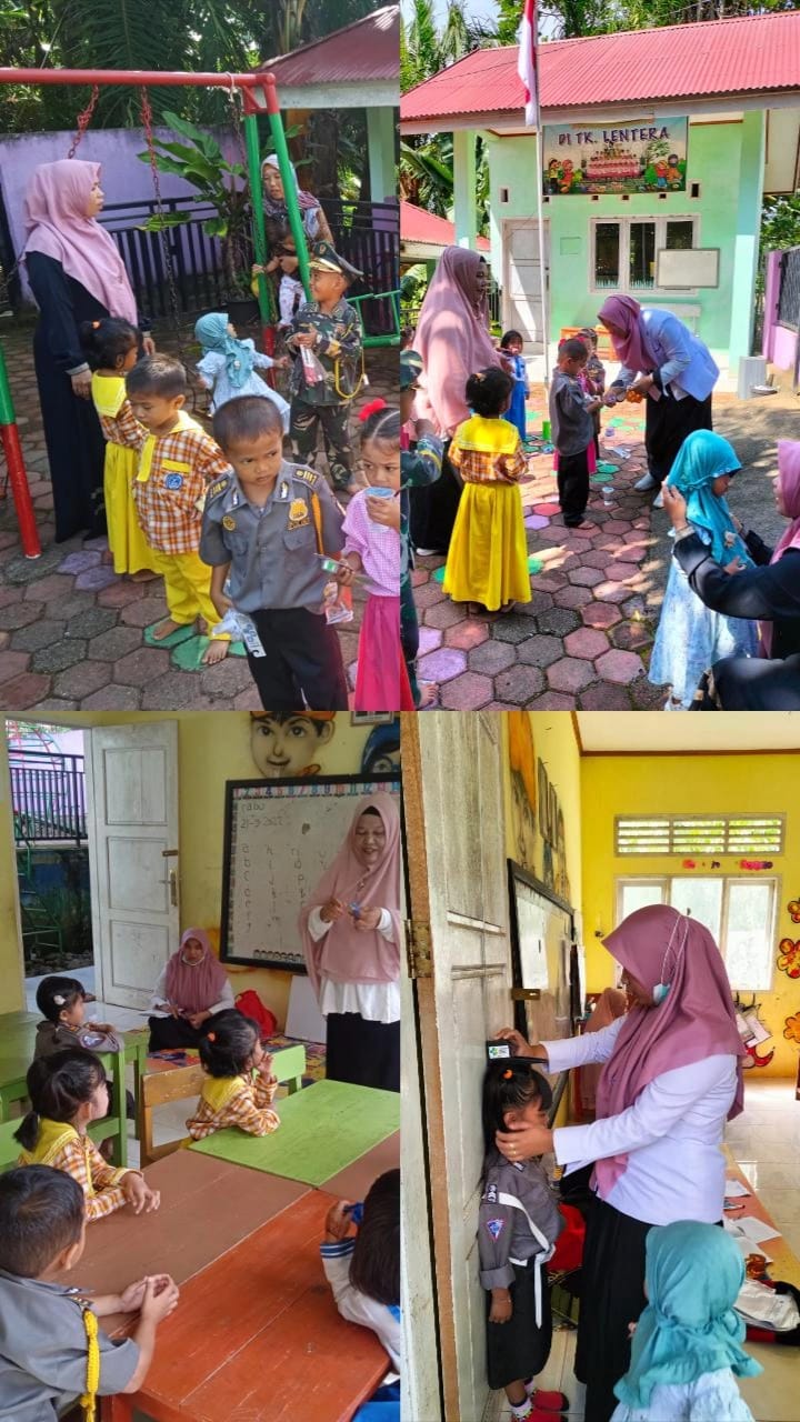 Kolaborasi Program UKGS dan Program Anak SDIDTK ke TK Lentera yang berada di Palokan di Wilayah Kerj
