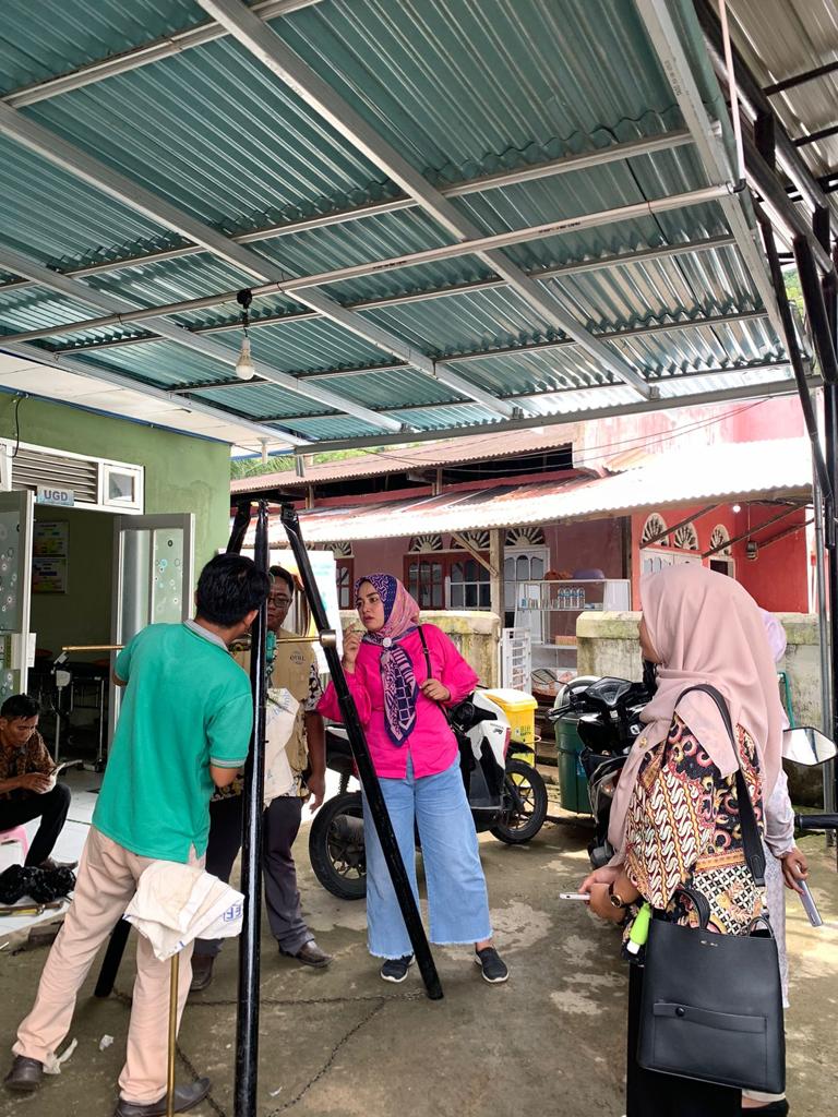 PUSKESMAS LUMPO  LAKSANAKAN  UJI ULANG ATAU TERA TIMBANGAN POSYANDU (KIR) BEKERJA SAMA DENGAN DINAS 