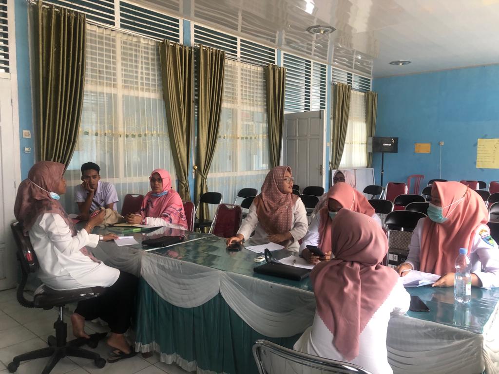 Monitoring dan evaluasi (monev) posyandu di beberapa posyandu wilayah kerja Puskesmas Tapan