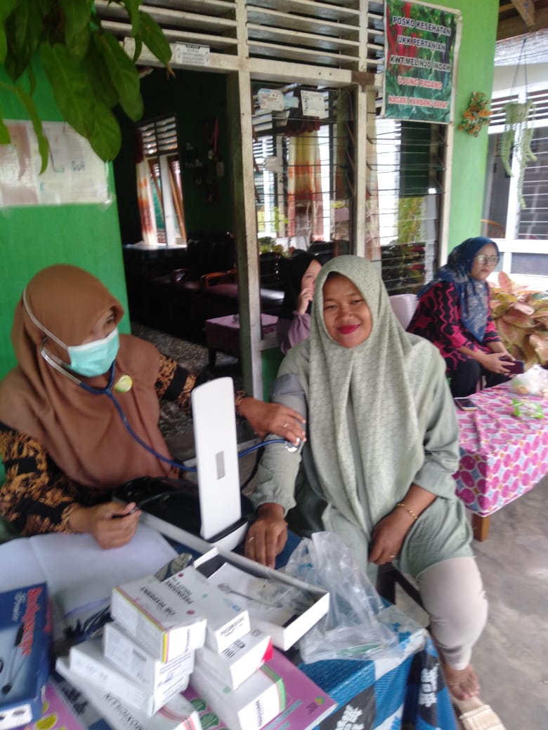 Giat kegiatan Pos UKK(Upaya Kesehatan Kerja) di wilayah kerja Puskesmas kambang