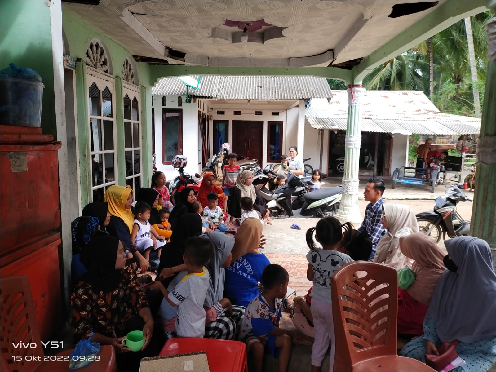 Pelaksanaan kegiatan Promkes dan KB Penyuluhan di Posyandu Melati IV di kampung Muaro  kanagarian IV