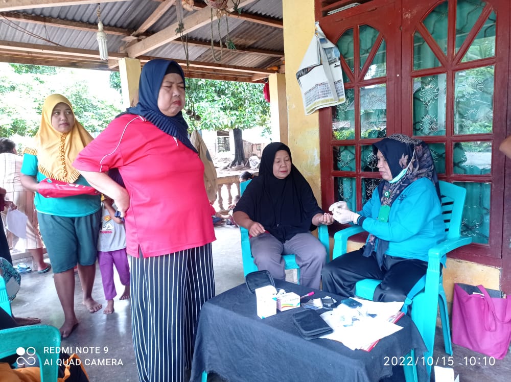 KEGIATAN POSBINDU PTM DAN LANSIA DINAGARI NYIUR MELAMBAI BALAI SELASA
