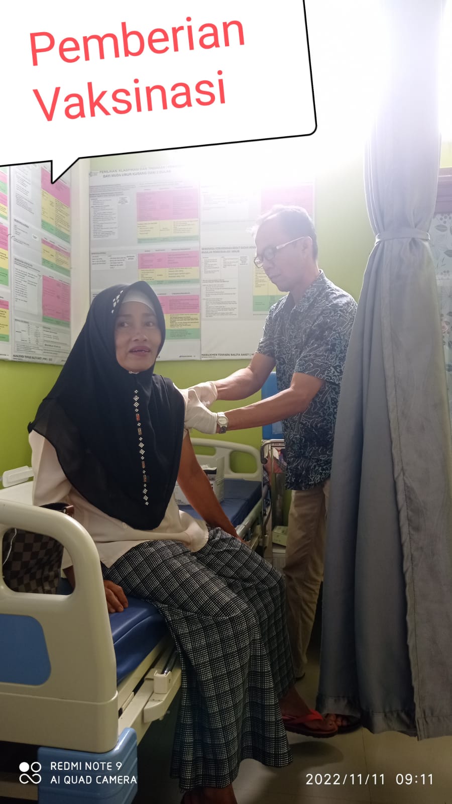 Pelayanan vaksinasi covid 19 Puskesmas Balai Selasa