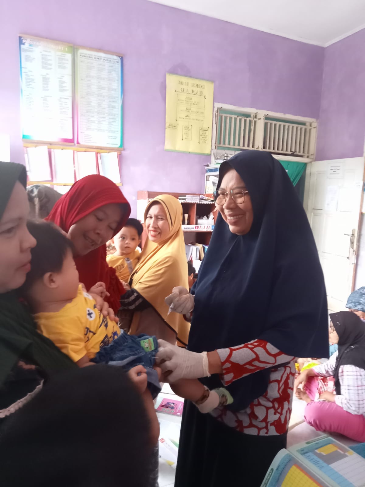 Kegiatan Posyandu Nuri 1 daera binaan bukit putus luar Puskesmas Air haji
