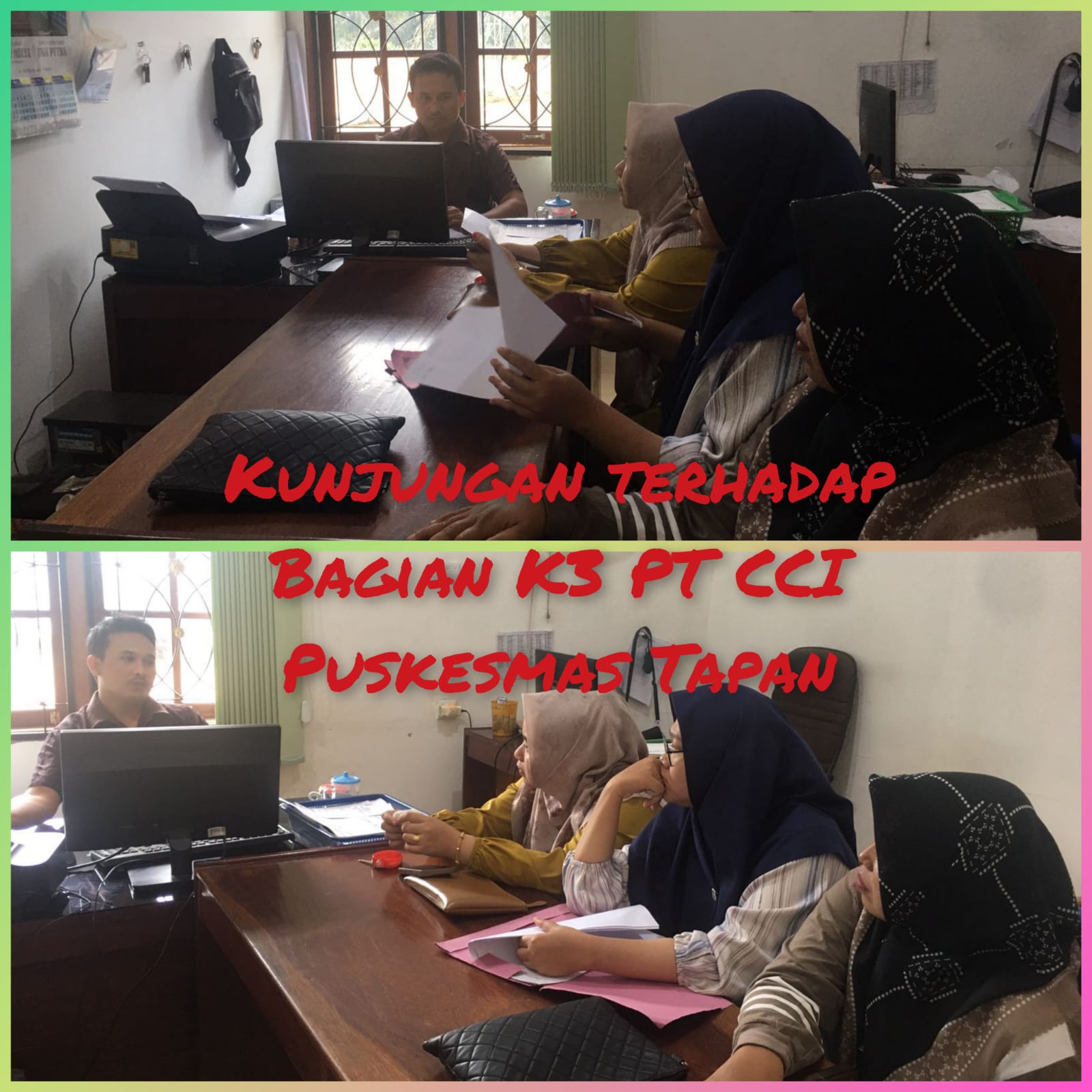 Kunjungan K3 (keselamatan dan kesehatan  kerja) ke perusahaan sawit wilayah kerja Puskesmas Tapan 