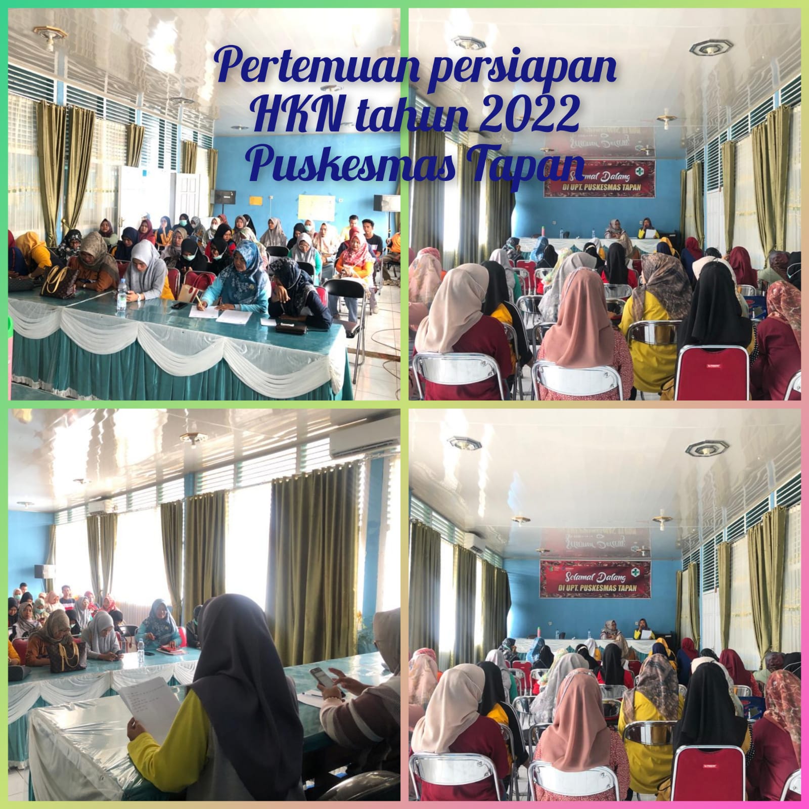 Pertemuan Puskesmas Tapan dalam rangka persiapan HKN  tahun 2022
