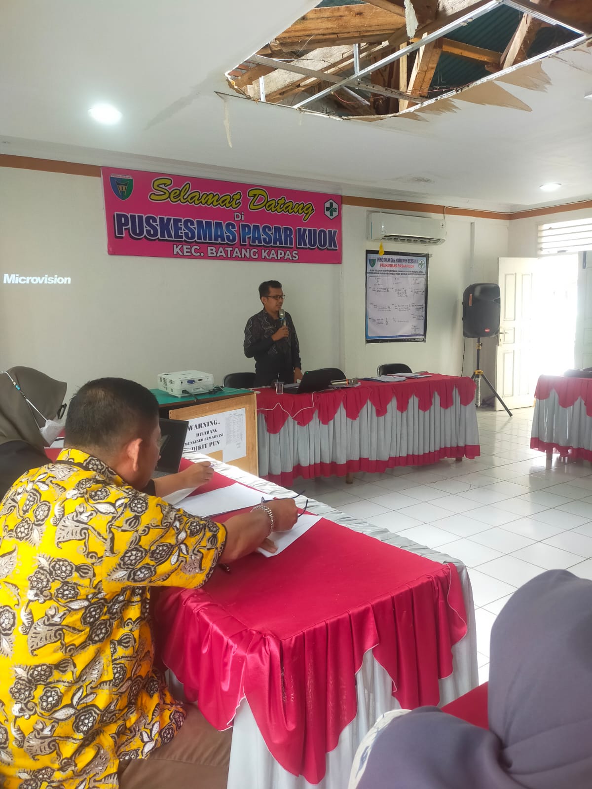 Pelaksanan kegiatan Lokmin Triwulan III  Puskesmas Pasar Kuok