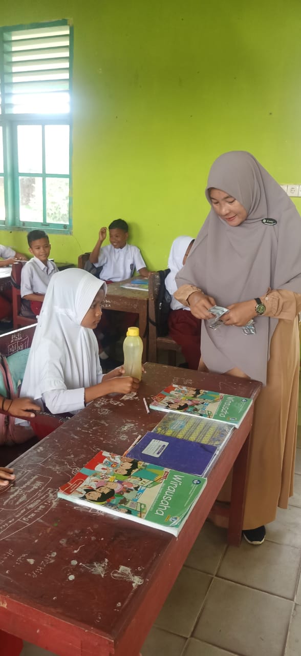 Kegiatan Pembagian Obat Pencegahan Massal (POPM) \"Pemberian Obat Cacing\" Puskesmas Inderapura 