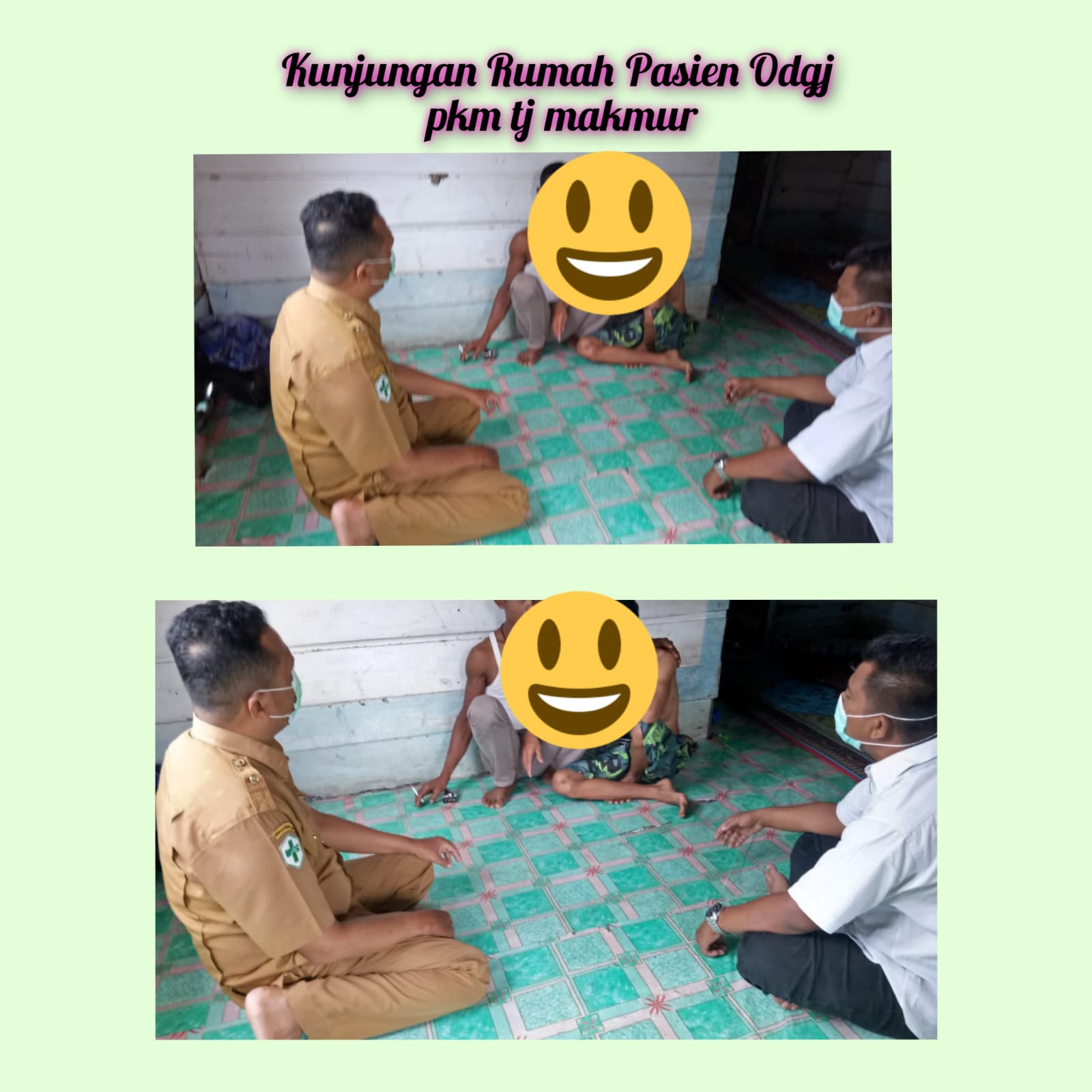 Kunjungan rumah pasien ODGJ wilayah kerja puskesmas tanjung makmur