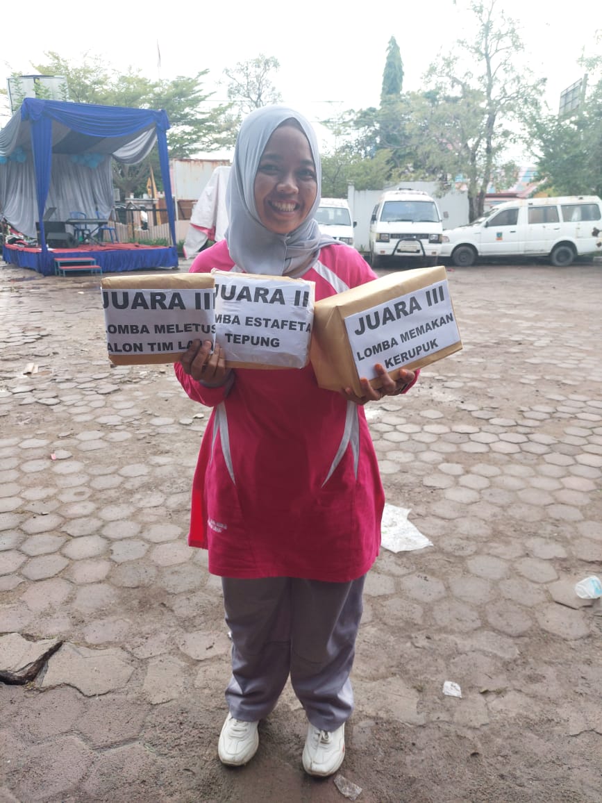 Puskesmas Tanjung beringin mengikuti perlombaan yang di adakan di Dinas Kesehatan Kabupeten Pesisir 