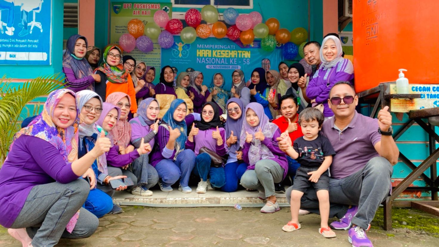 Kegiatan Puskesmas Air Haji adalah melalsanakan Perayaan Memperingati HKN ke-58 Tahun 2022