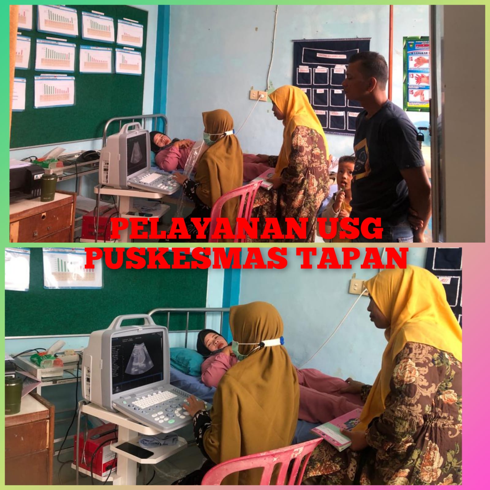 Pelayanan  Pemeriksaan USG Poliklinik KIA (Kesehatan Ibu dan Anak) Puskesmas Tapan