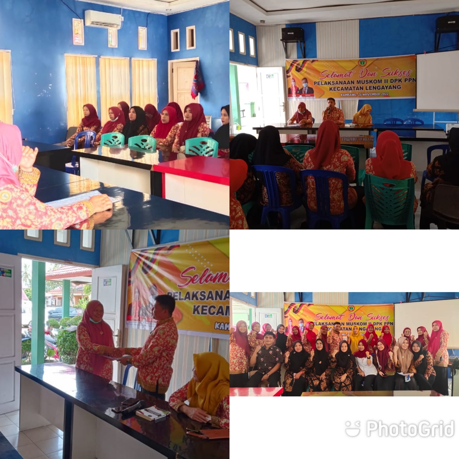 Acara serah terima ketua PPNI dr pengurus yg lama ke pengurus yg baru serta rapat bulanan pertama pp