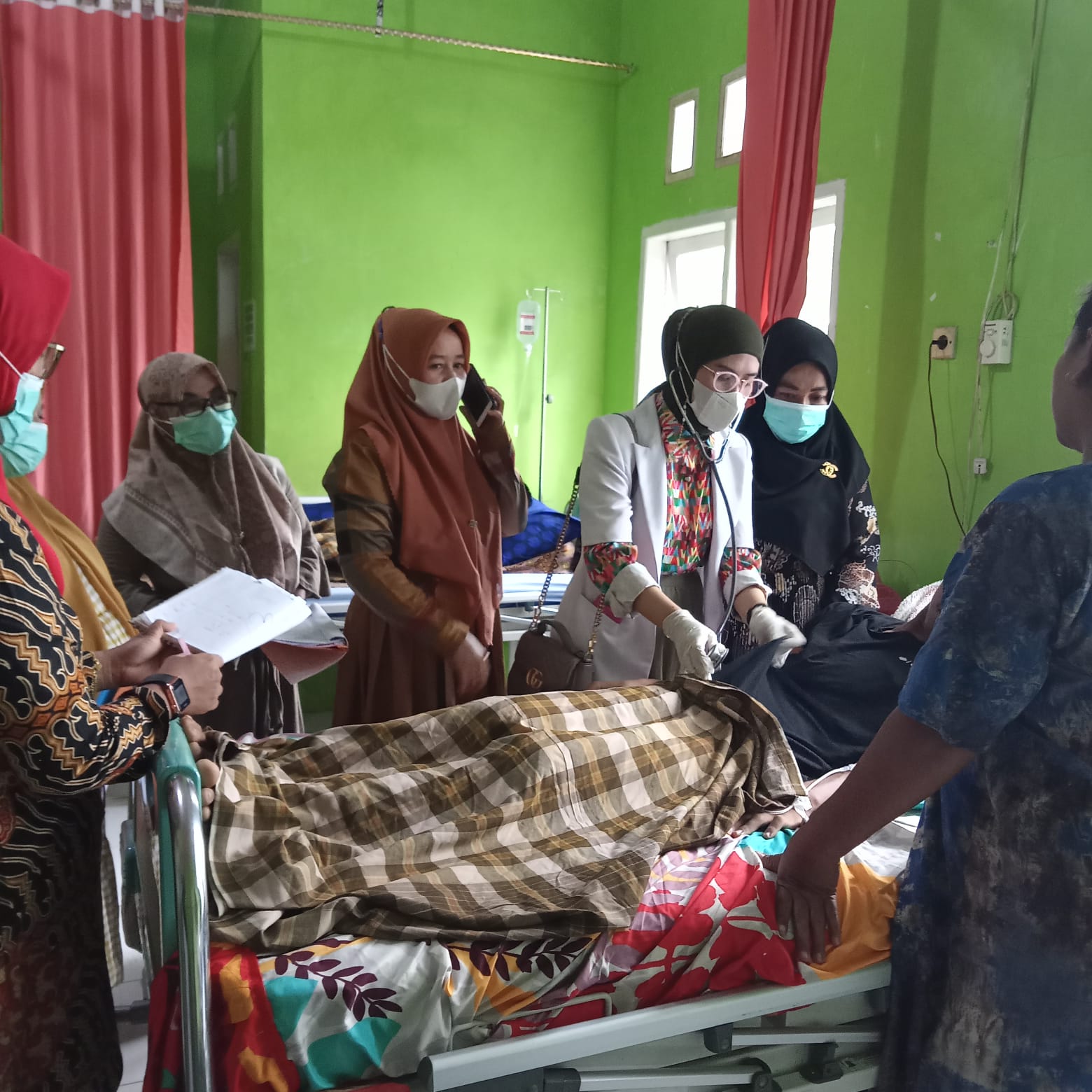 Pelayanan di ruang rawat inap RRI Puskesmas Air Haji 