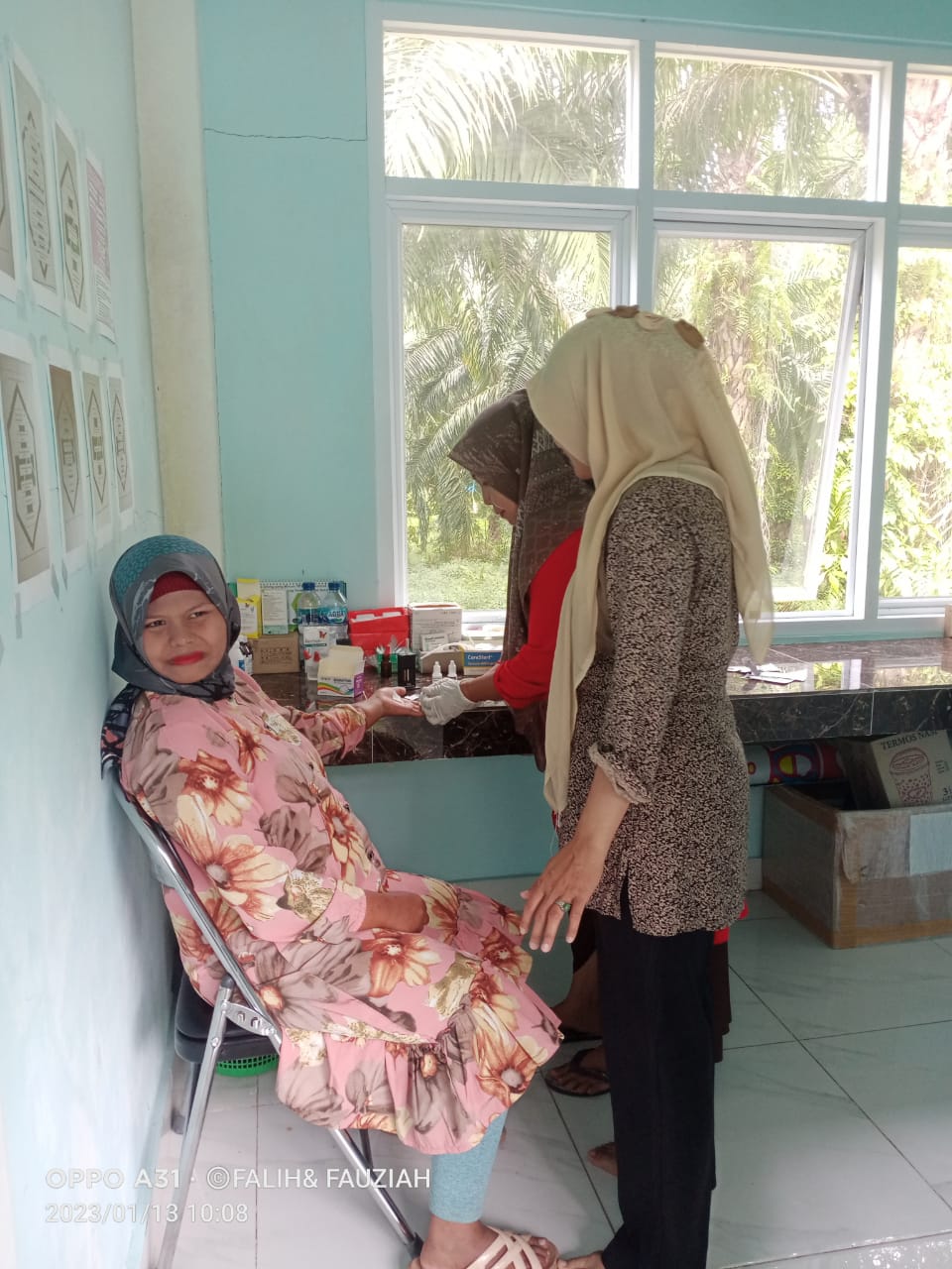 Kegiatan Poli KIA puskesmas Kayu Gadang hari ini Pendampingan ibu hamil untuk Pemeriksaa Laboratoriu