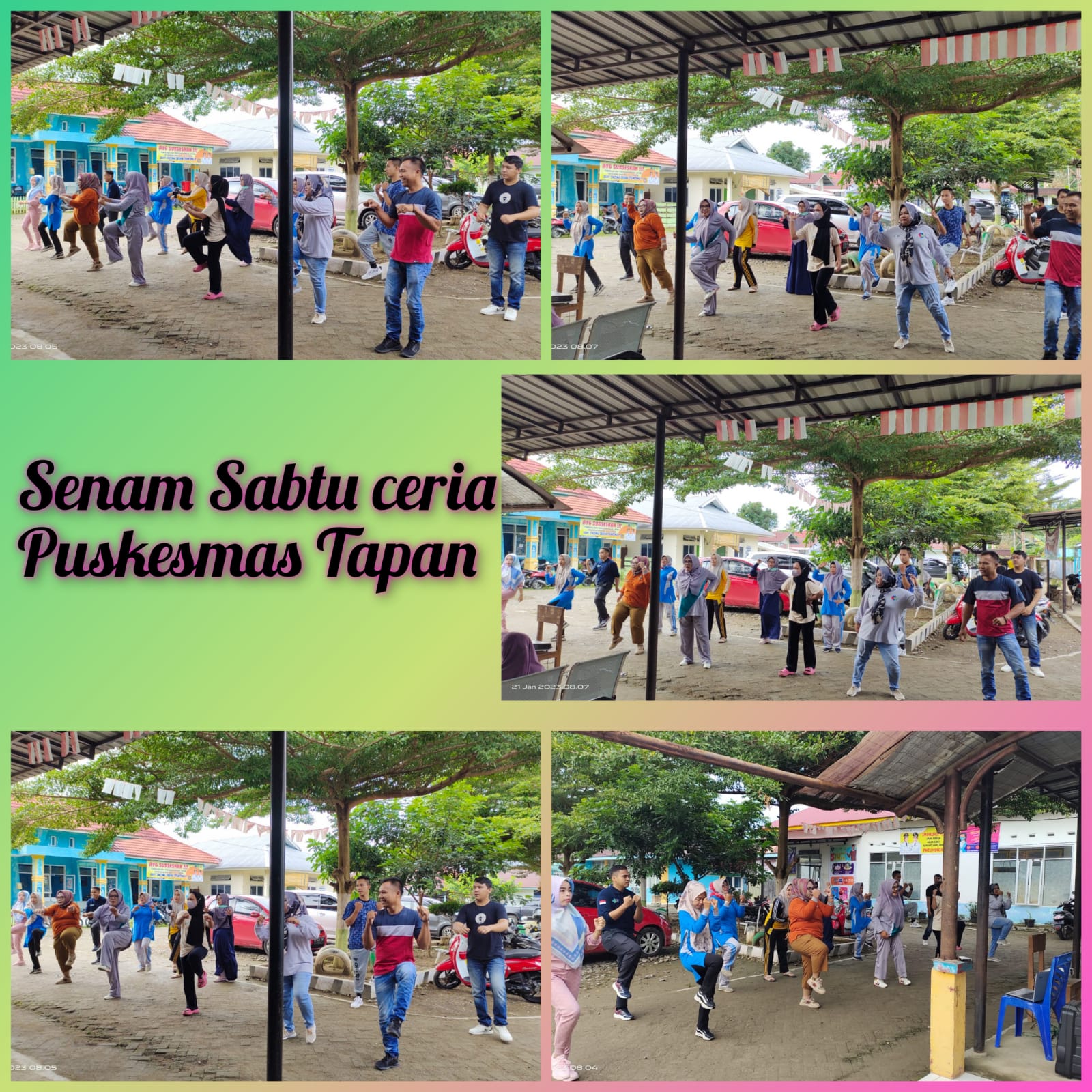 Senam Sabtu Ceria Puskesmas Tapan
