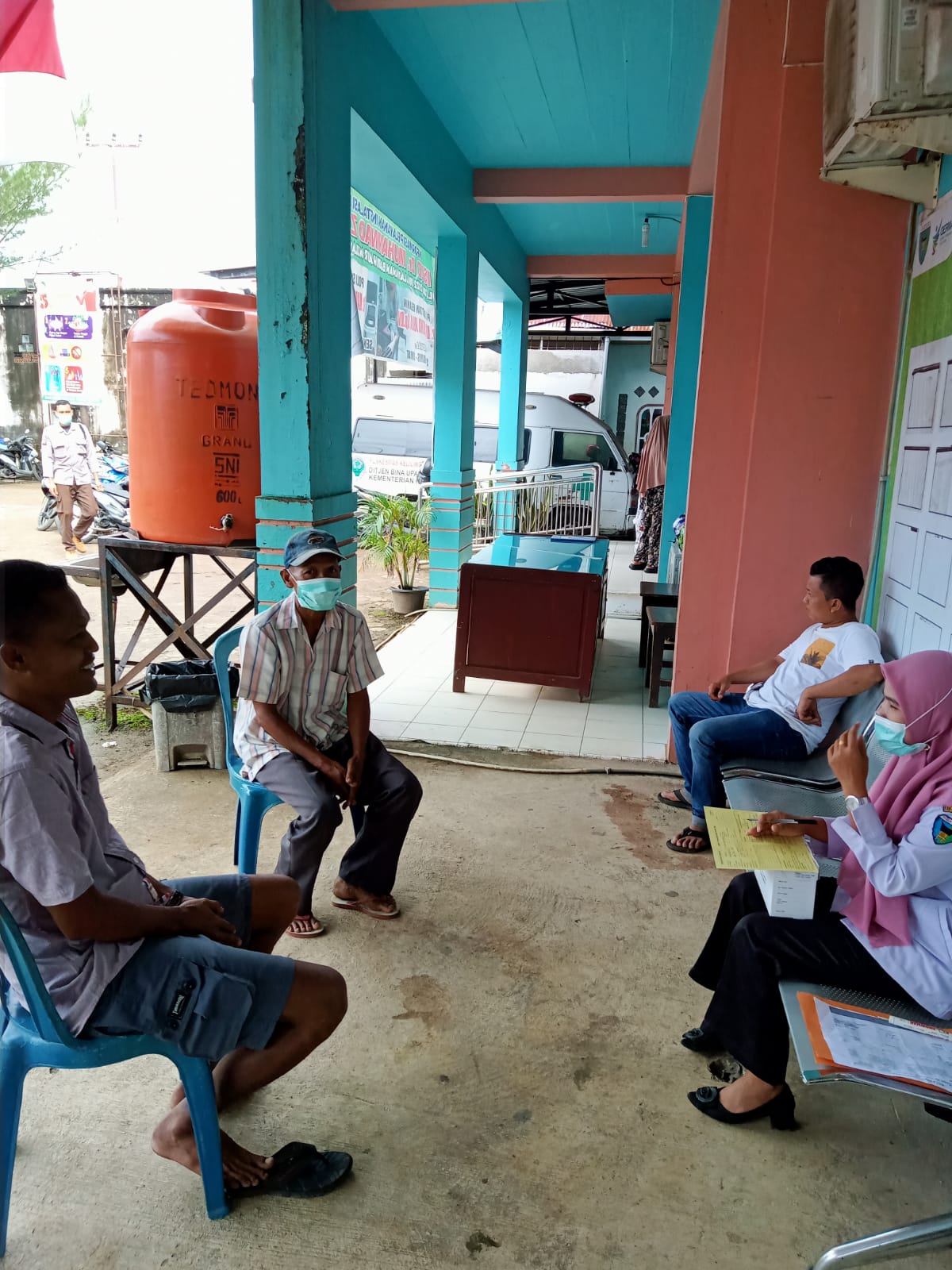 Pelayanan di ruangan  TB paru Puskesmas air haji 
