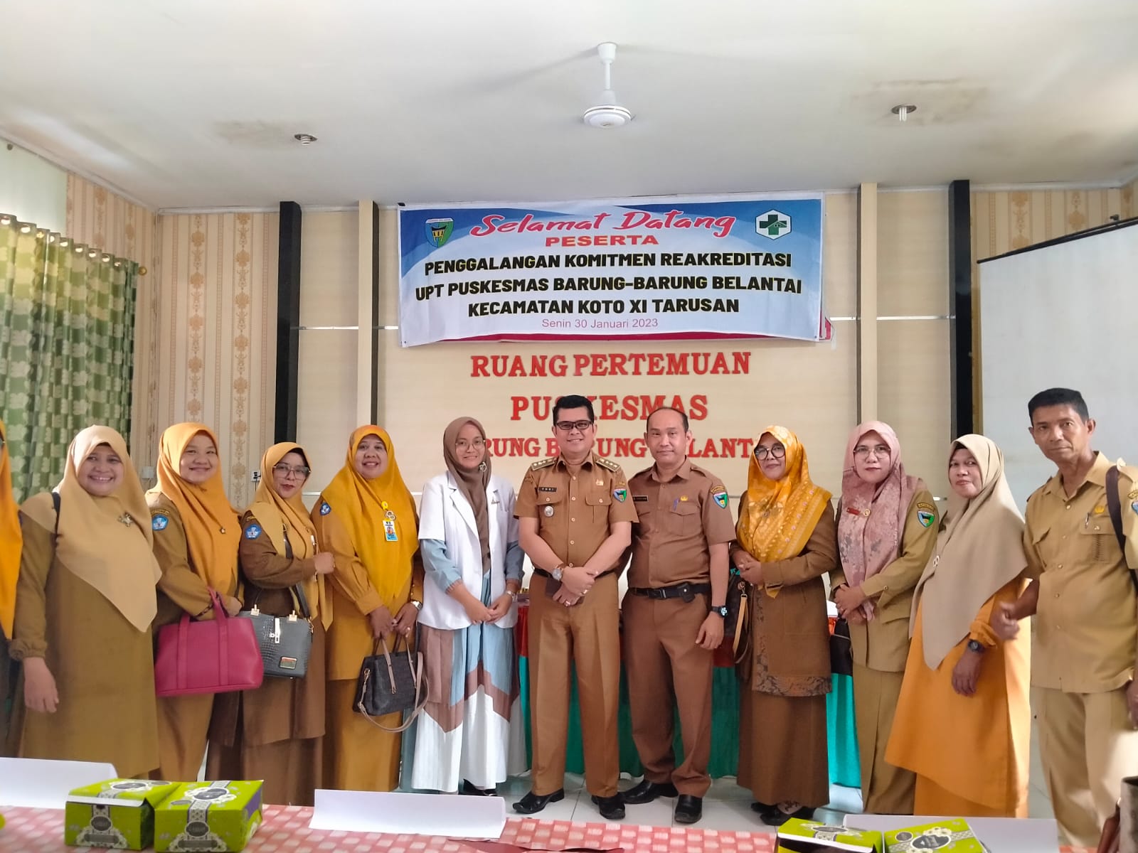 Puskesmas Barung-Barung Balantai mengadakan kegiatan penggalangan komitmen 